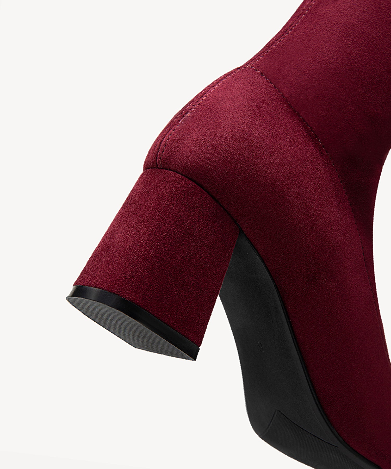 Minimalist Zipper Pointed Toe High Boot - Image 15