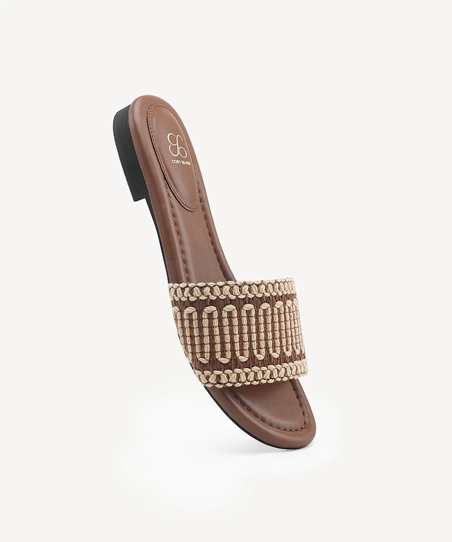 OasisSlide Soft Knit Open Toe Flat Sandal - Image 15