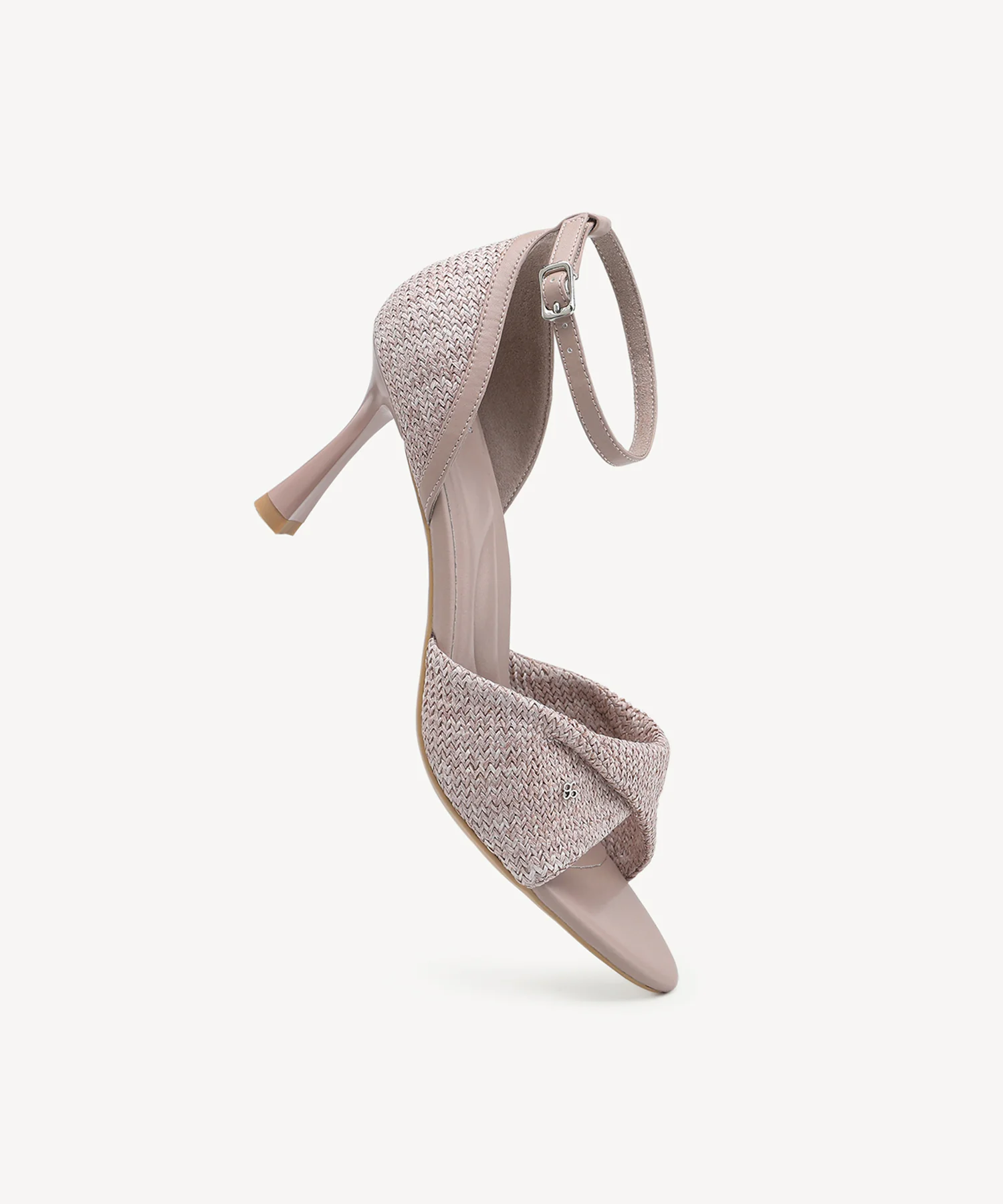 RaffiaGleam Ankle Strap Round Toe Heeled Sandal - Image 21