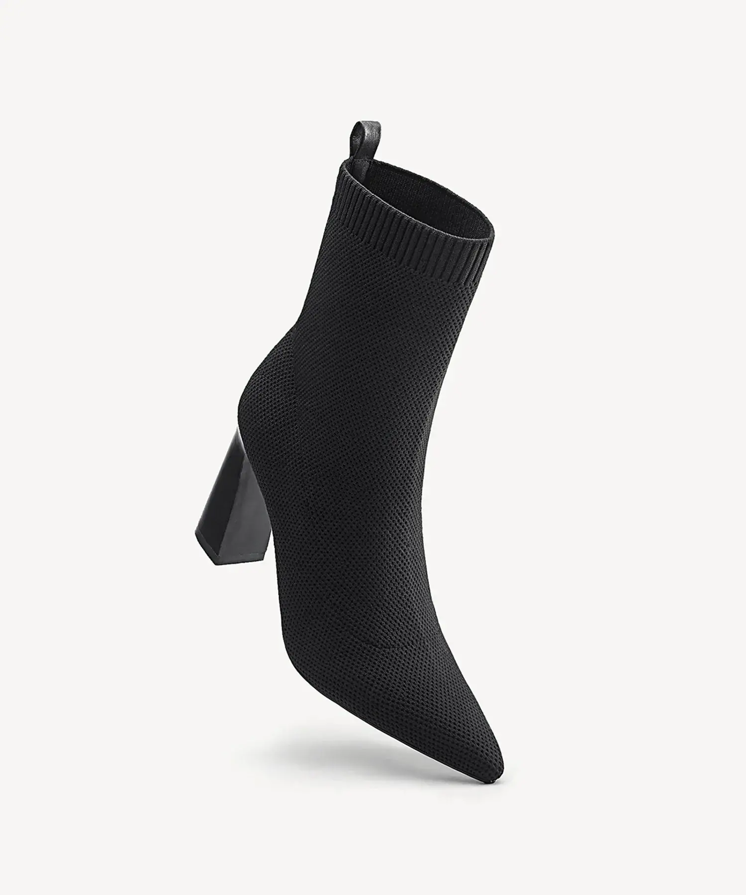 SculptFit Knit Block Heeled Ankle Boot - Image 3