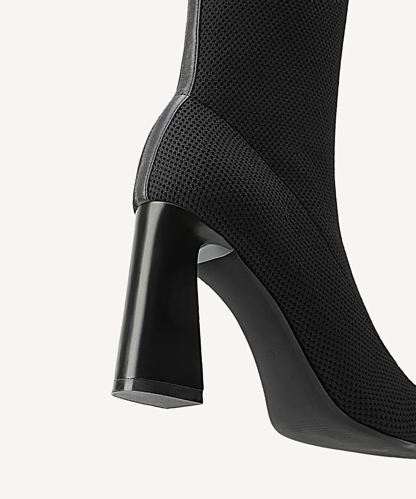SculptFit Knit Block Heeled Ankle Boot - Image 5
