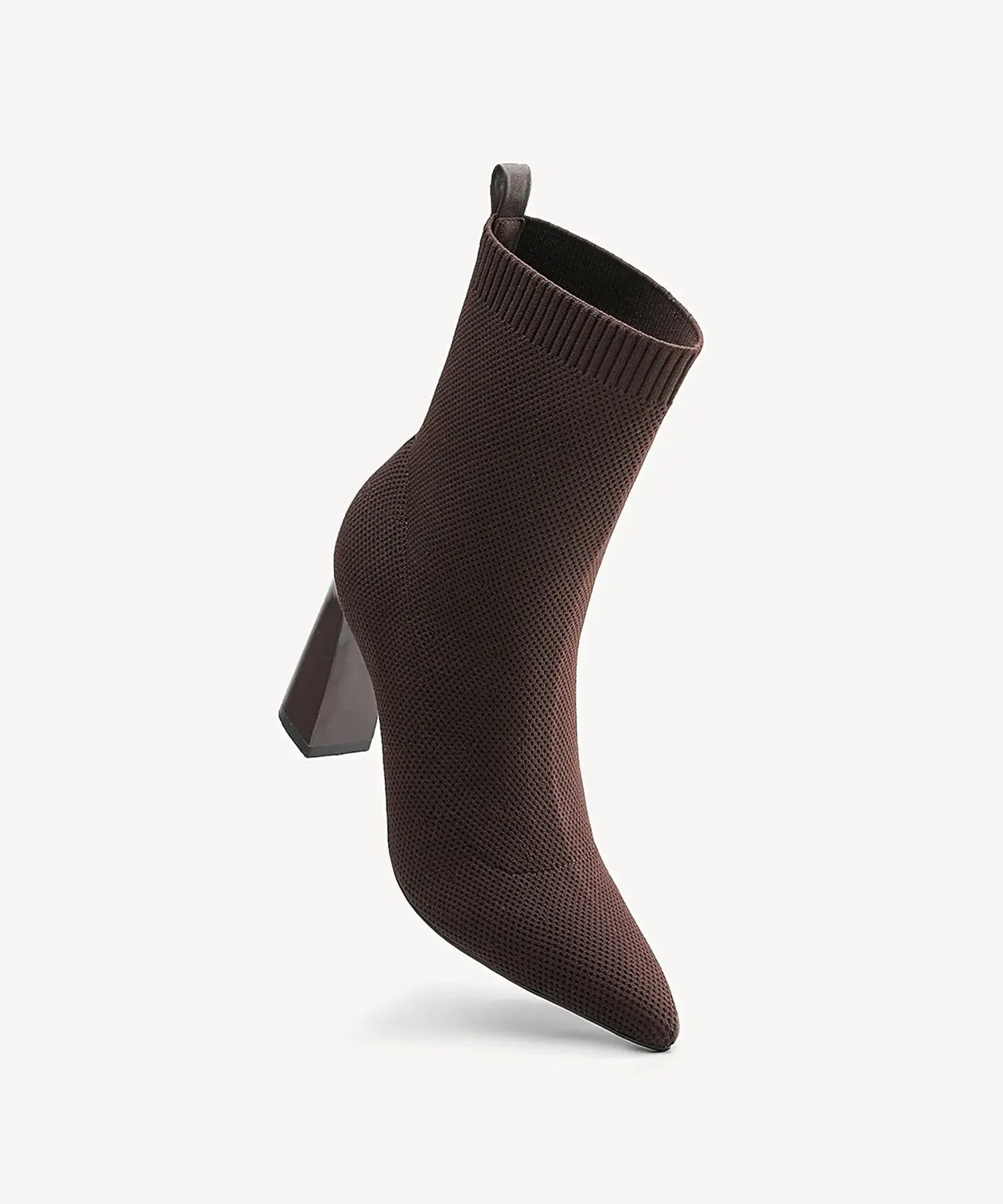 SculptFit Knit Block Heeled Ankle Boot - Image 9