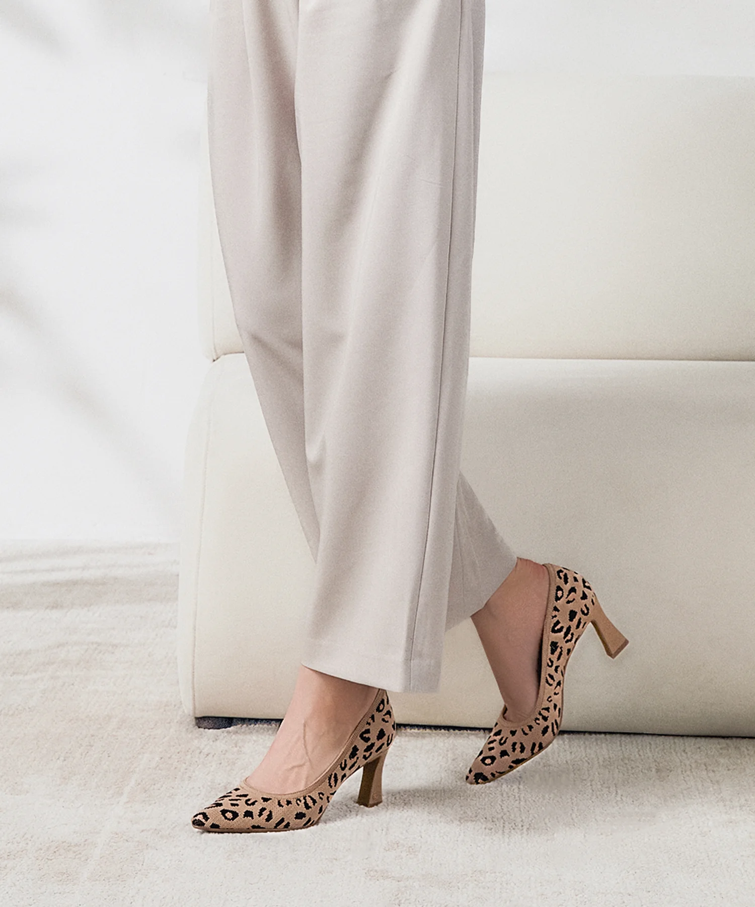 SerenTouch Pointed Toe Heeled Pump - Image 23