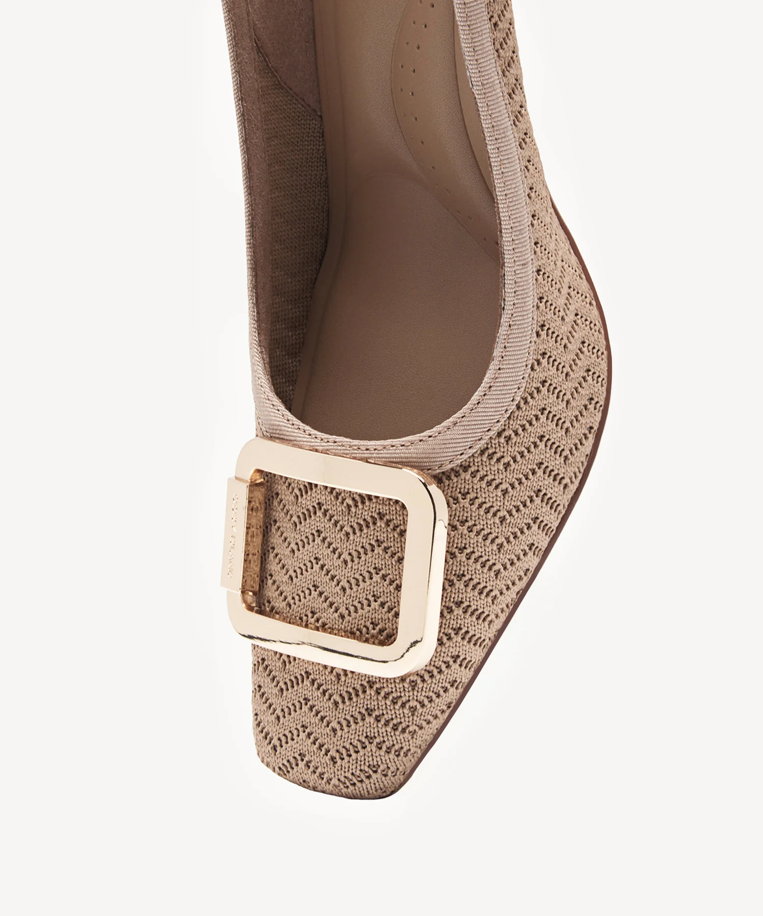 Signature Buckle Square Toe Heeled Pump - Image 10