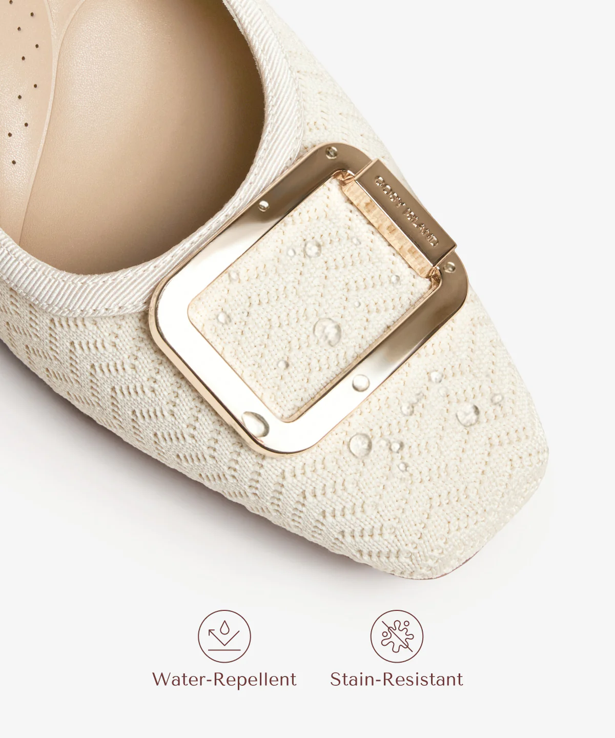 Signature Buckle Square Toe Heeled Pump - Image 19