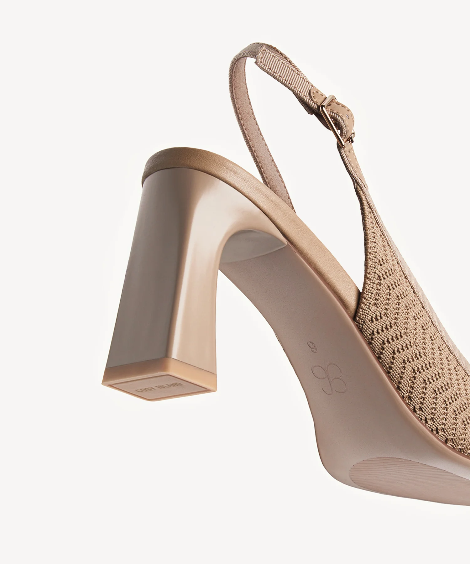 Signature Buckle Square Toe Heeled Slingback - Image 11