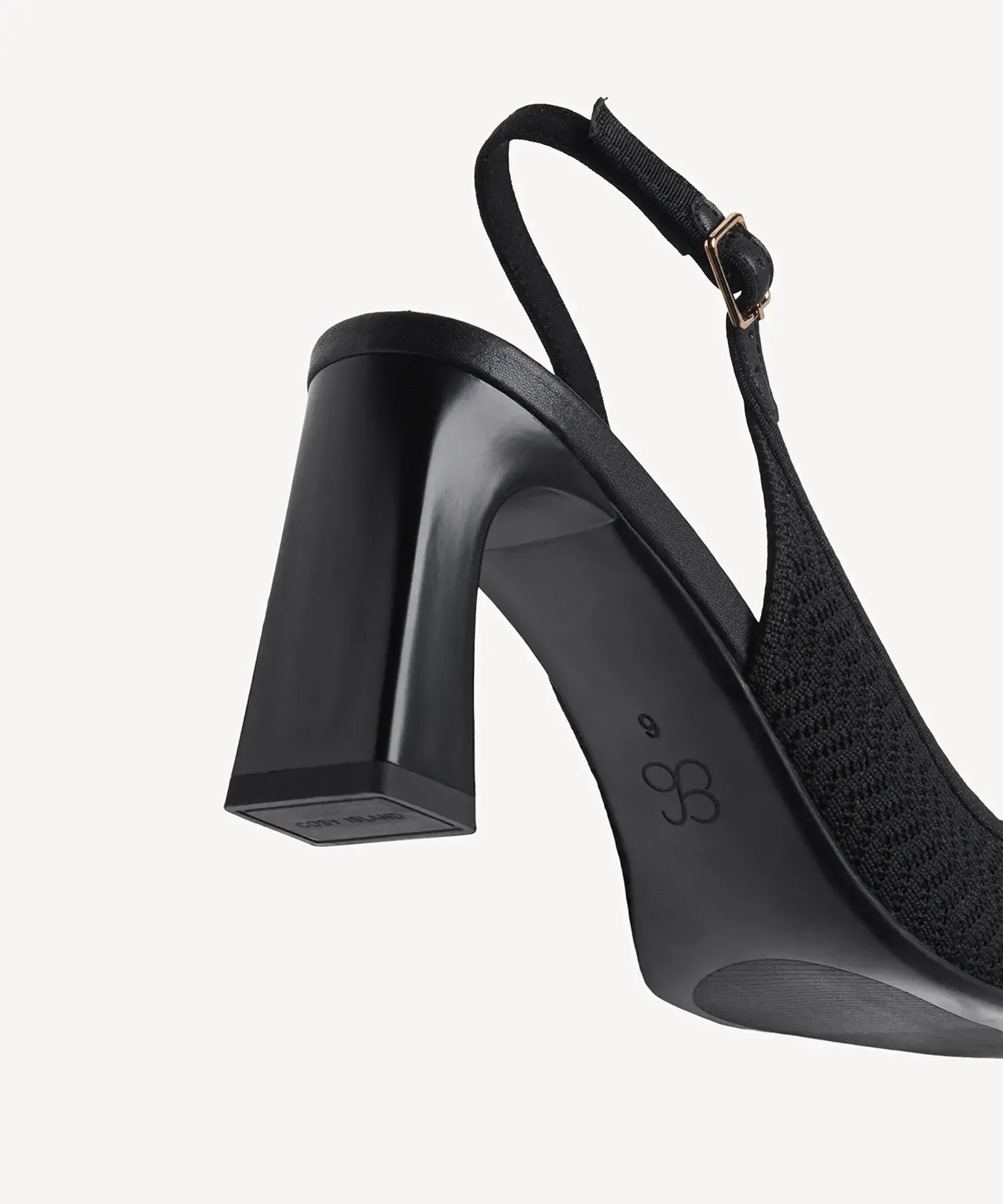 Signature Buckle Square Toe Heeled Slingback - Image 17