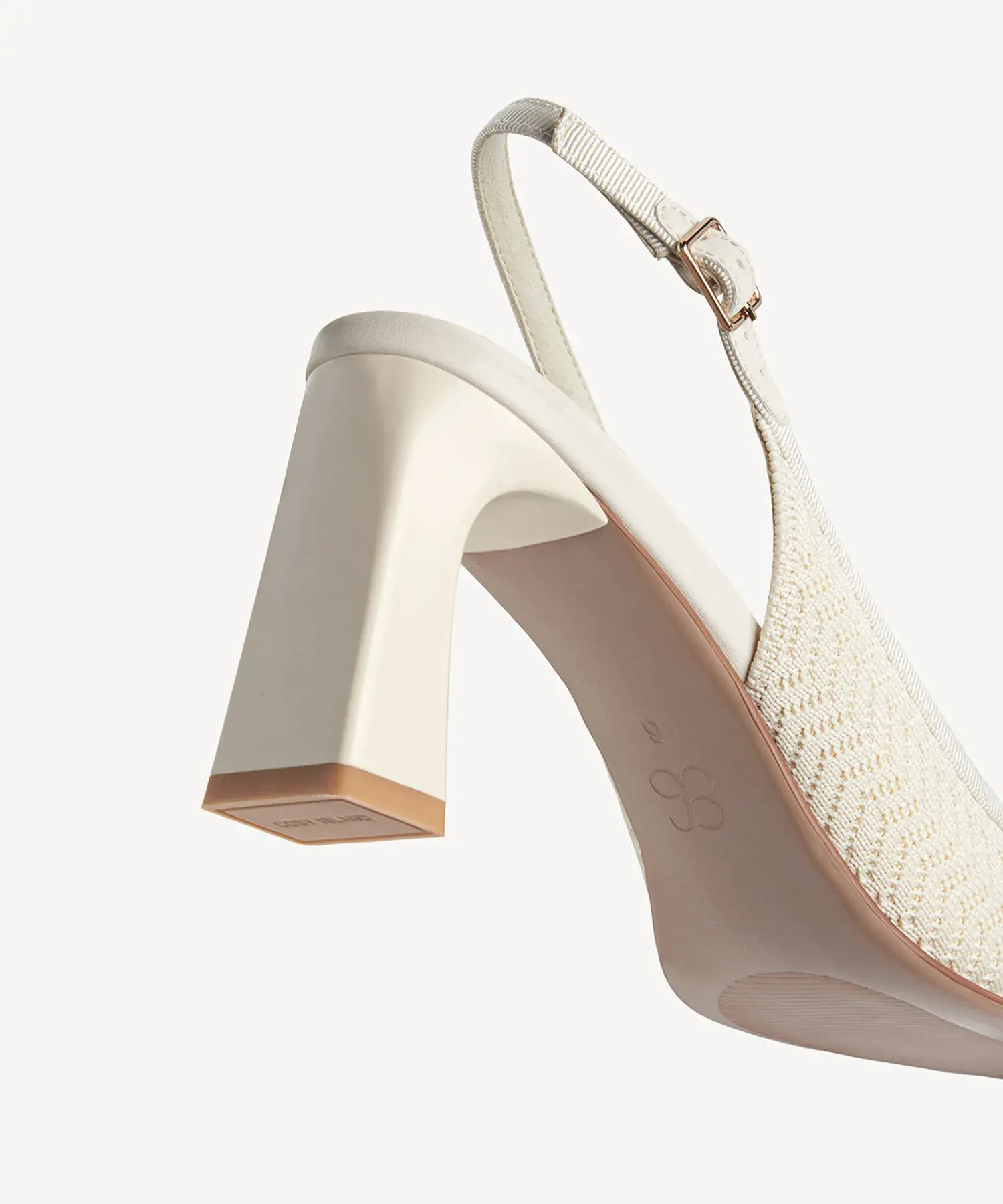 Signature Buckle Square Toe Heeled Slingback - Image 5