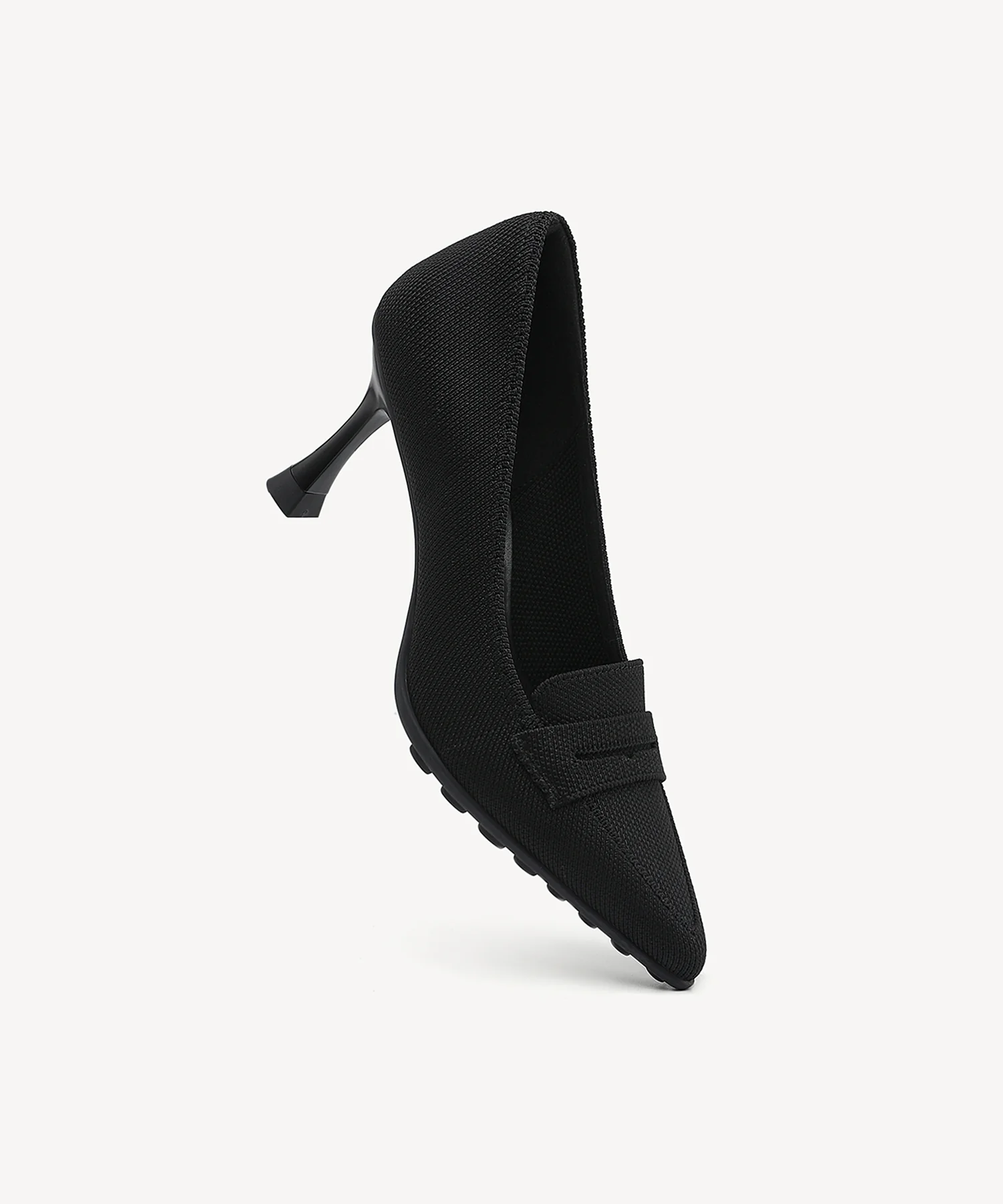 SoftBounce Pointed Toe Heeled Penny Pump - Image 11