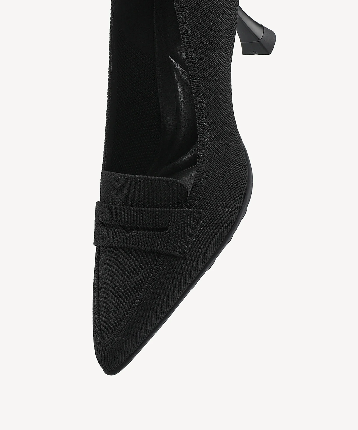 SoftBounce Pointed Toe Heeled Penny Pump - Image 12