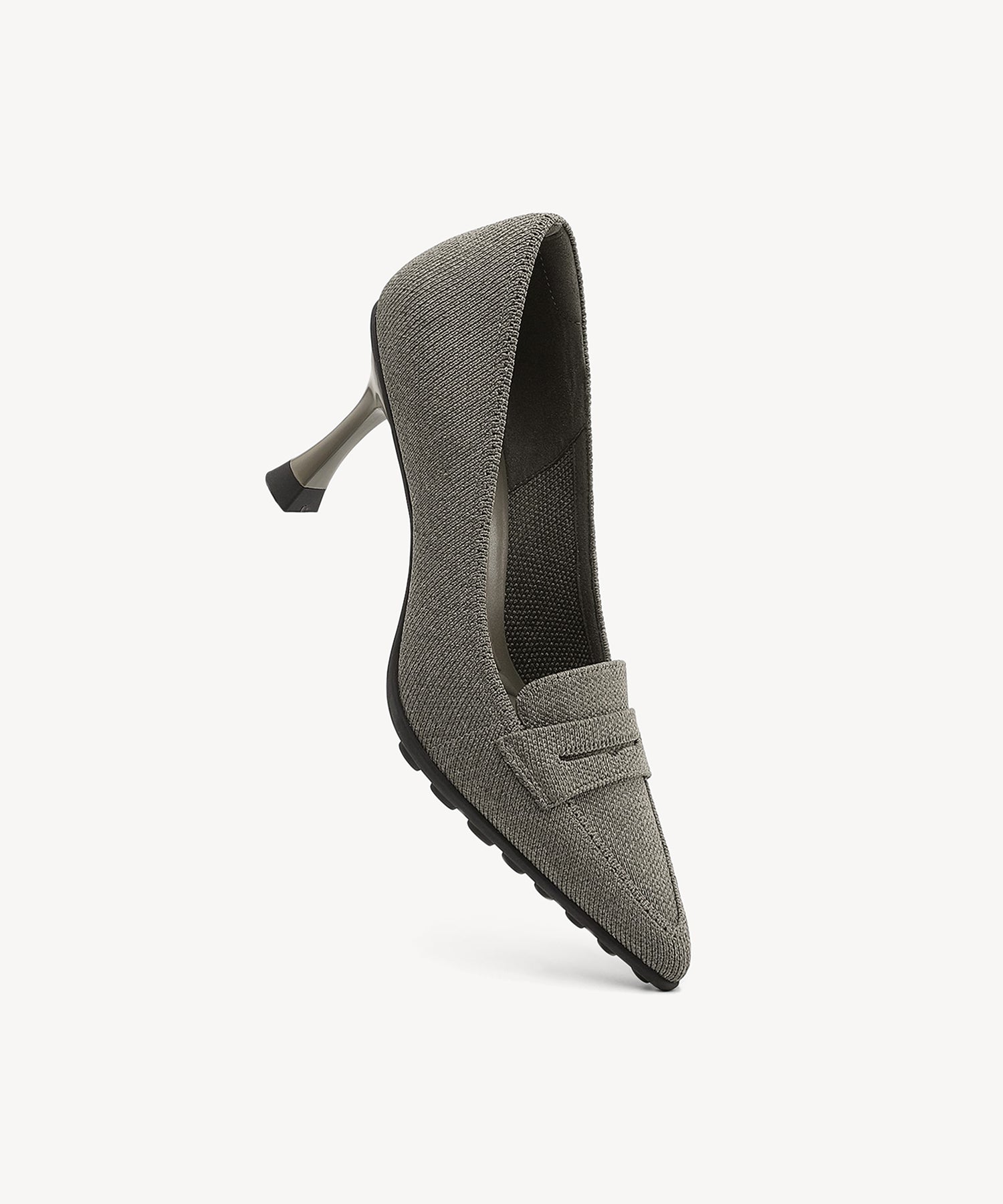 SoftBounce Pointed Toe Heeled Penny Pump - Image 18