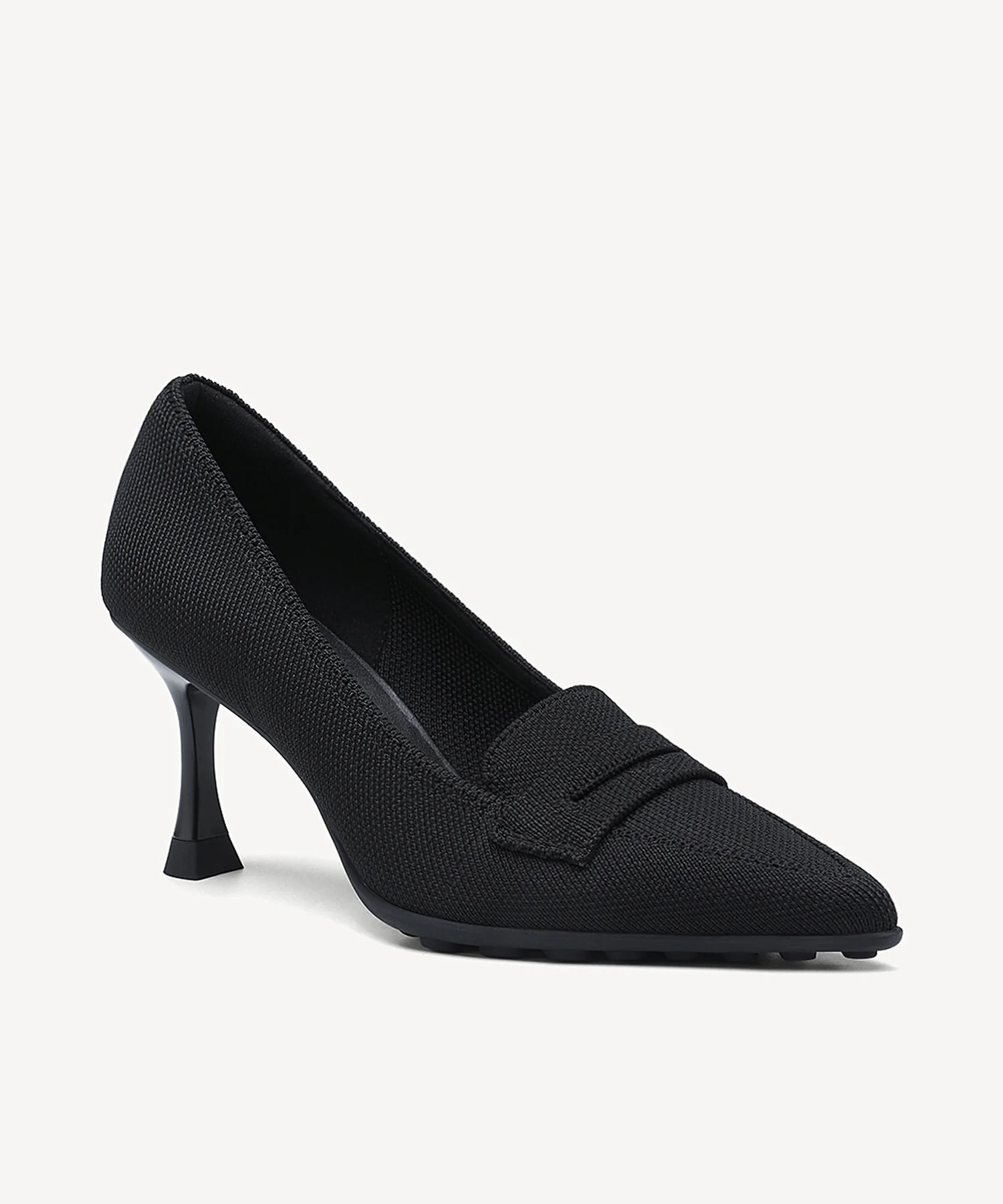 SoftBounce Pointed Toe Heeled Penny Pump - Image 8