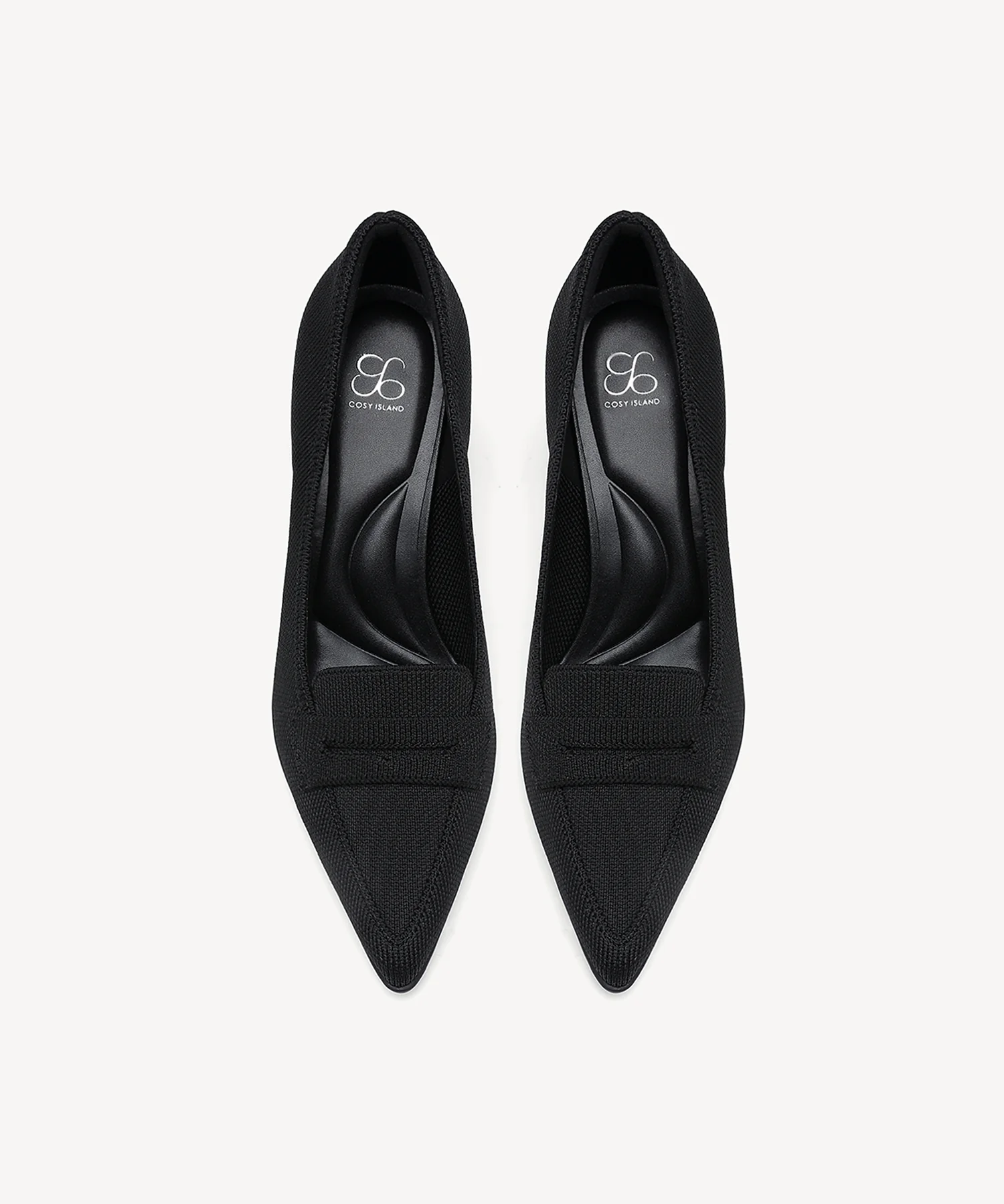 SoftBounce Pointed Toe Heeled Penny Pump - Image 9