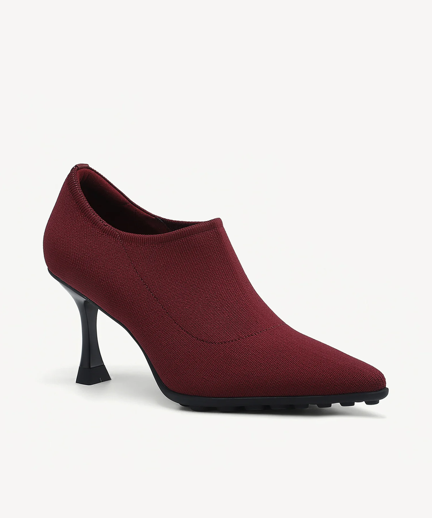 SoftBounce V-Knit Pointed Toe Stiletto Bootie - Image 15