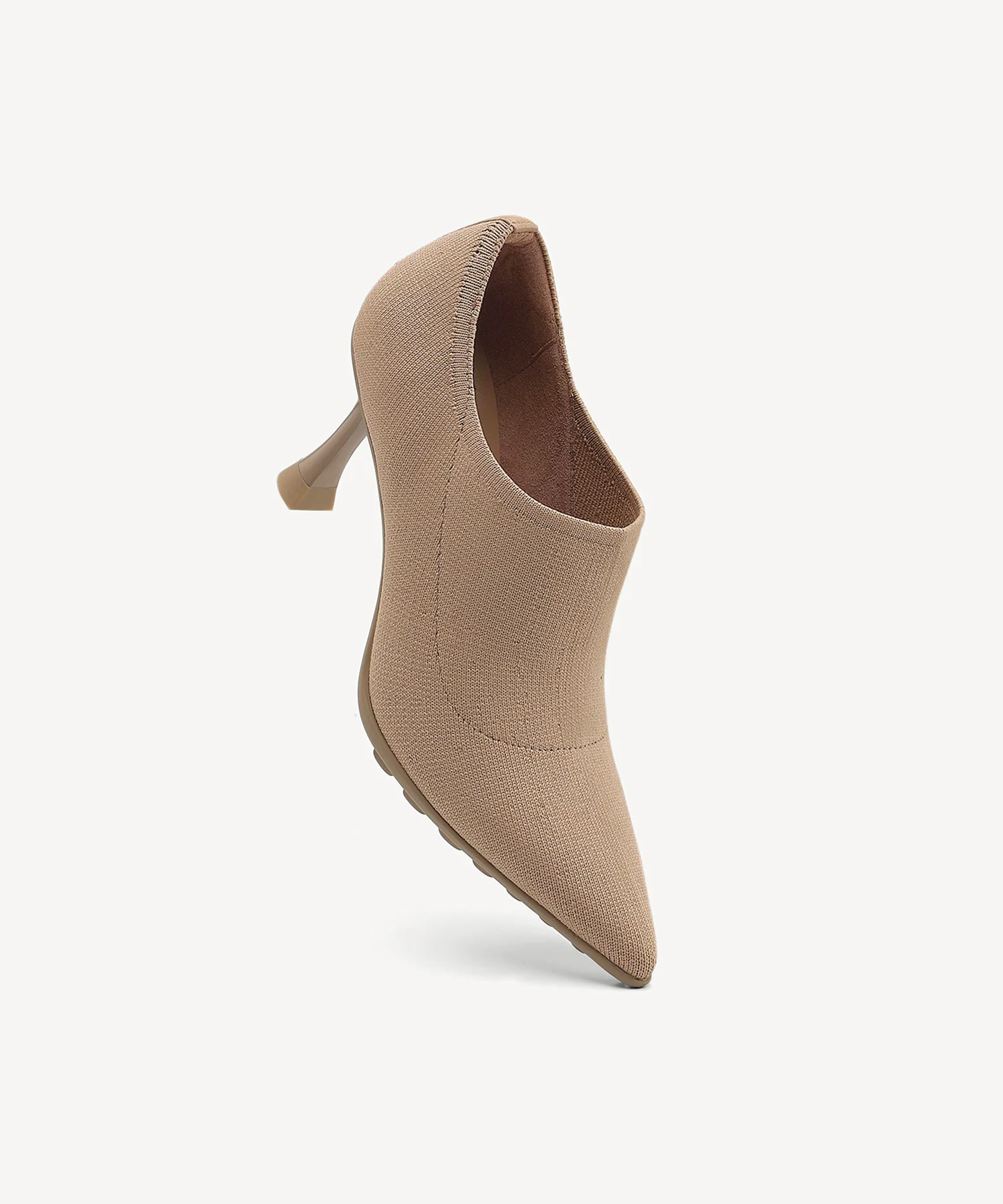 SoftBounce V-Knit Pointed Toe Stiletto Bootie - Image 4