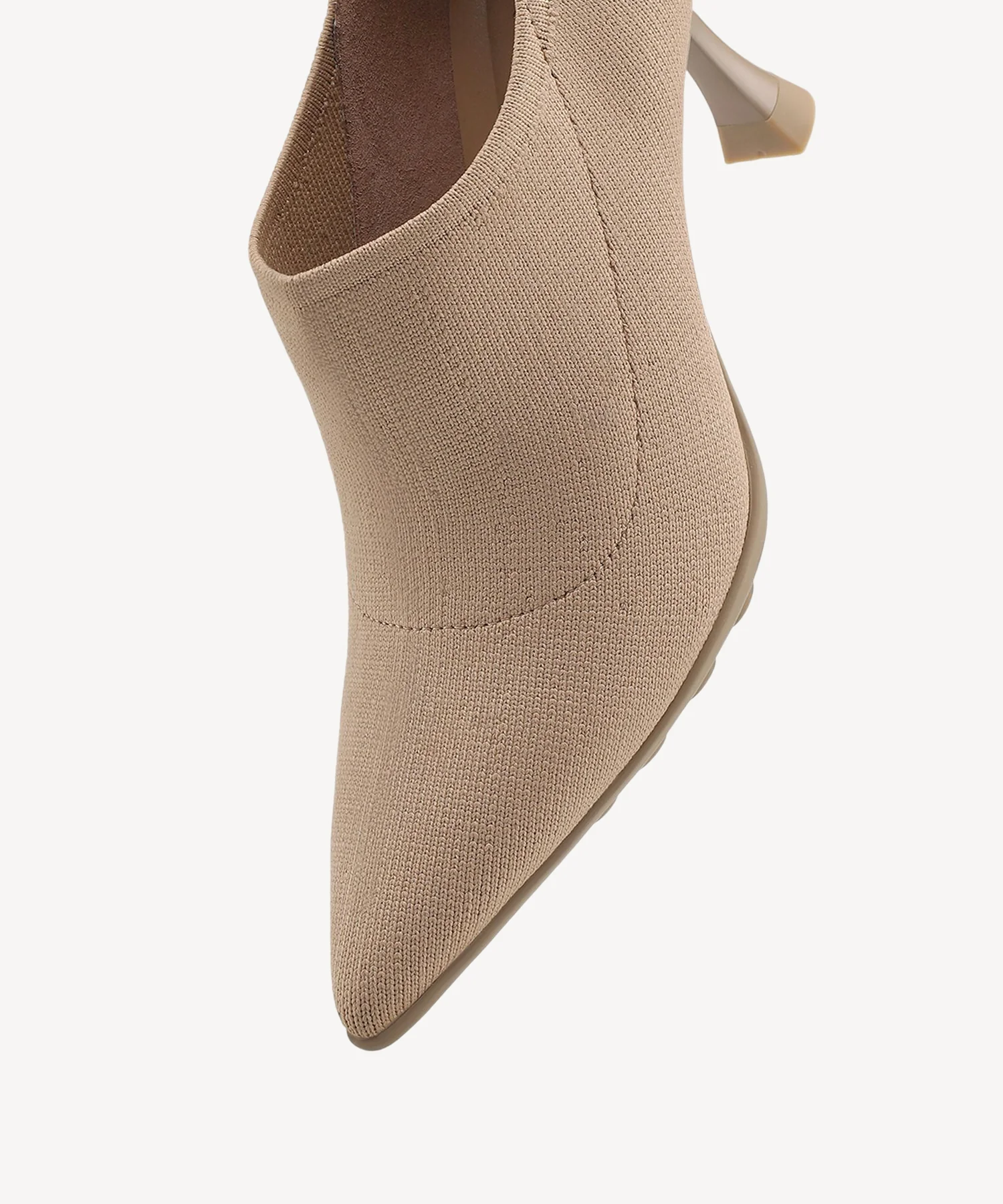 SoftBounce V-Knit Pointed Toe Stiletto Bootie - Image 5