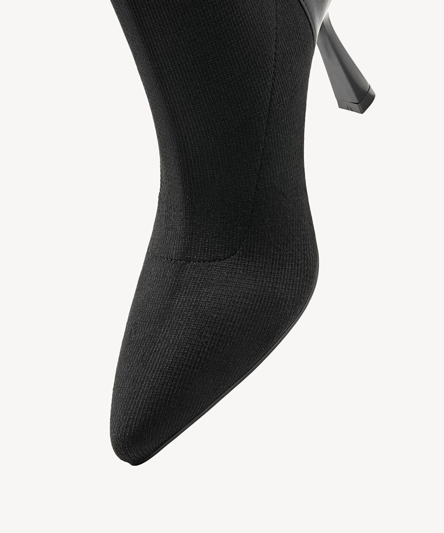 SparkleFlow Pointed Toe Heeled Ankle Boot - Image 10