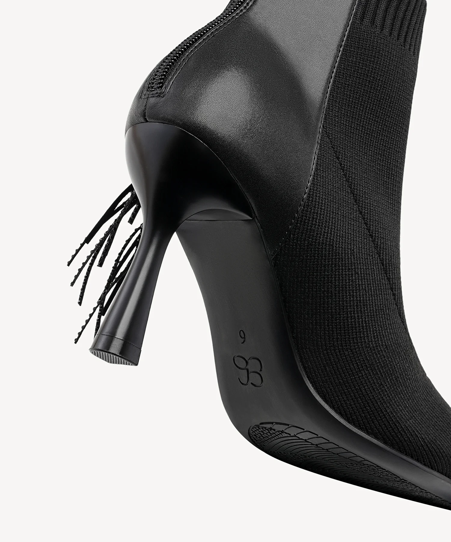 SparkleFlow Pointed Toe Heeled Ankle Boot - Image 11