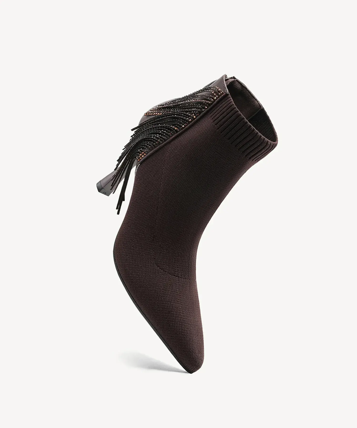 SparkleFlow Pointed Toe Heeled Ankle Boot - Image 3