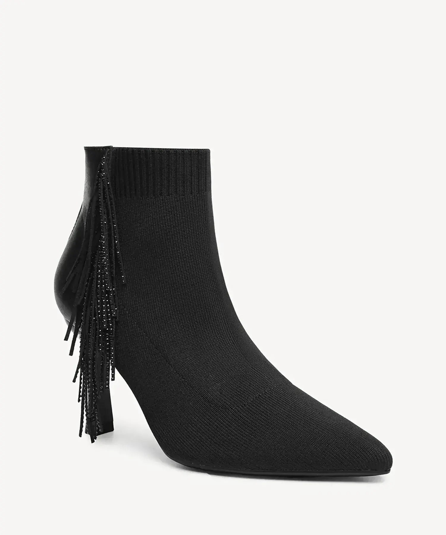 SparkleFlow Pointed Toe Heeled Ankle Boot - Image 7