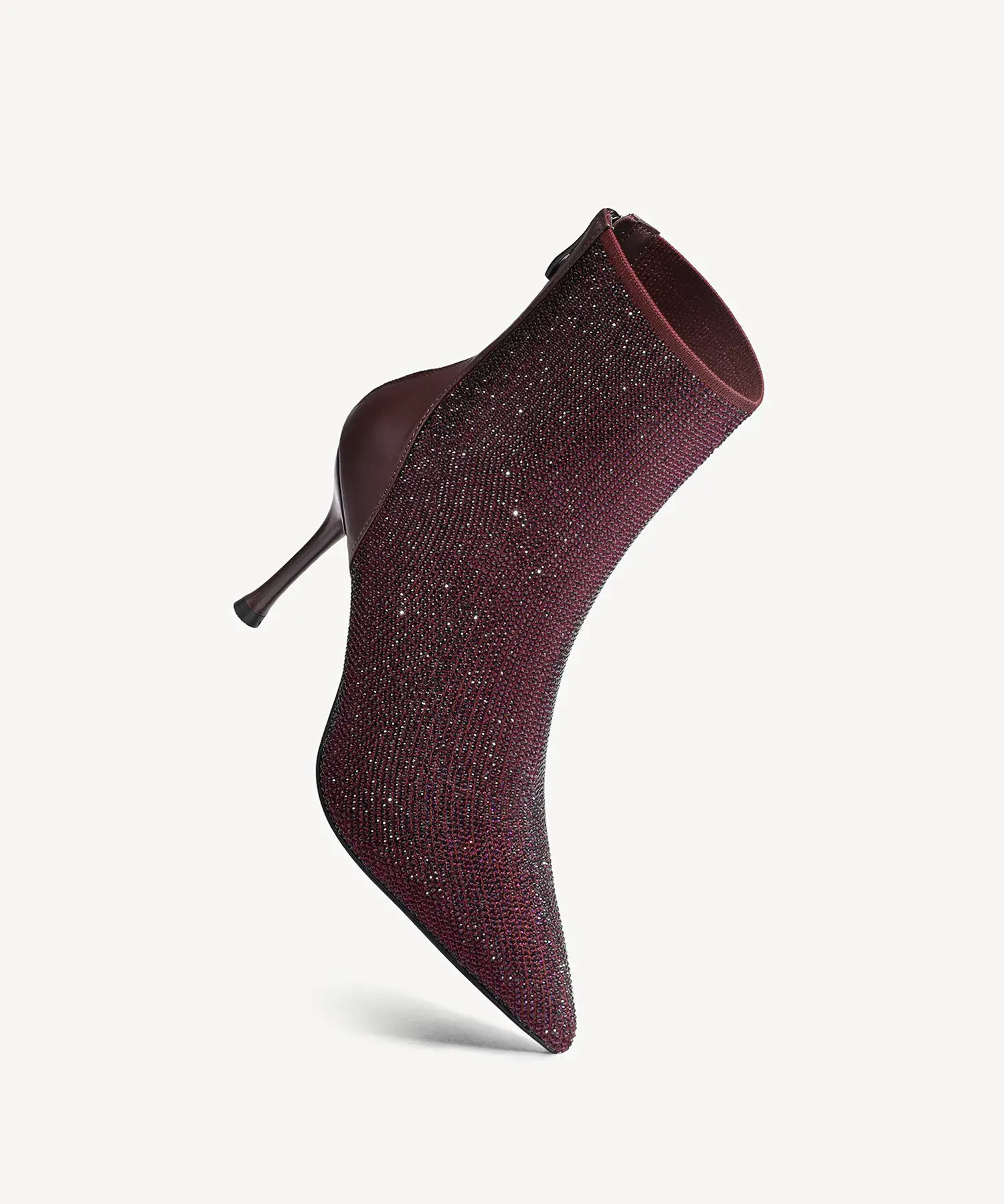 Starlight Pointed Toe Heeled Ankle Boot - Image 9