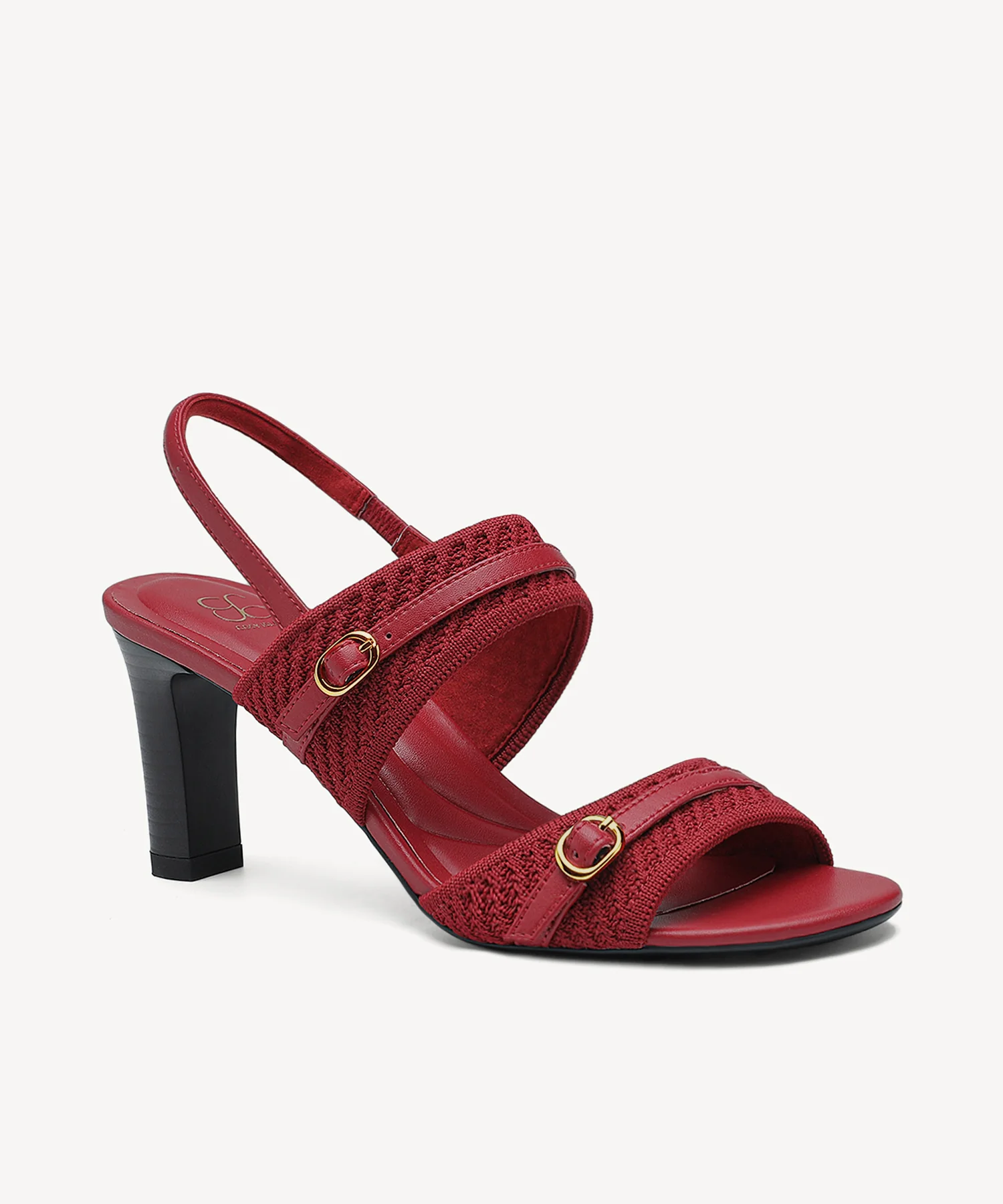 SteadyWeave Block Heeled Double Strap Sandal - Image 13