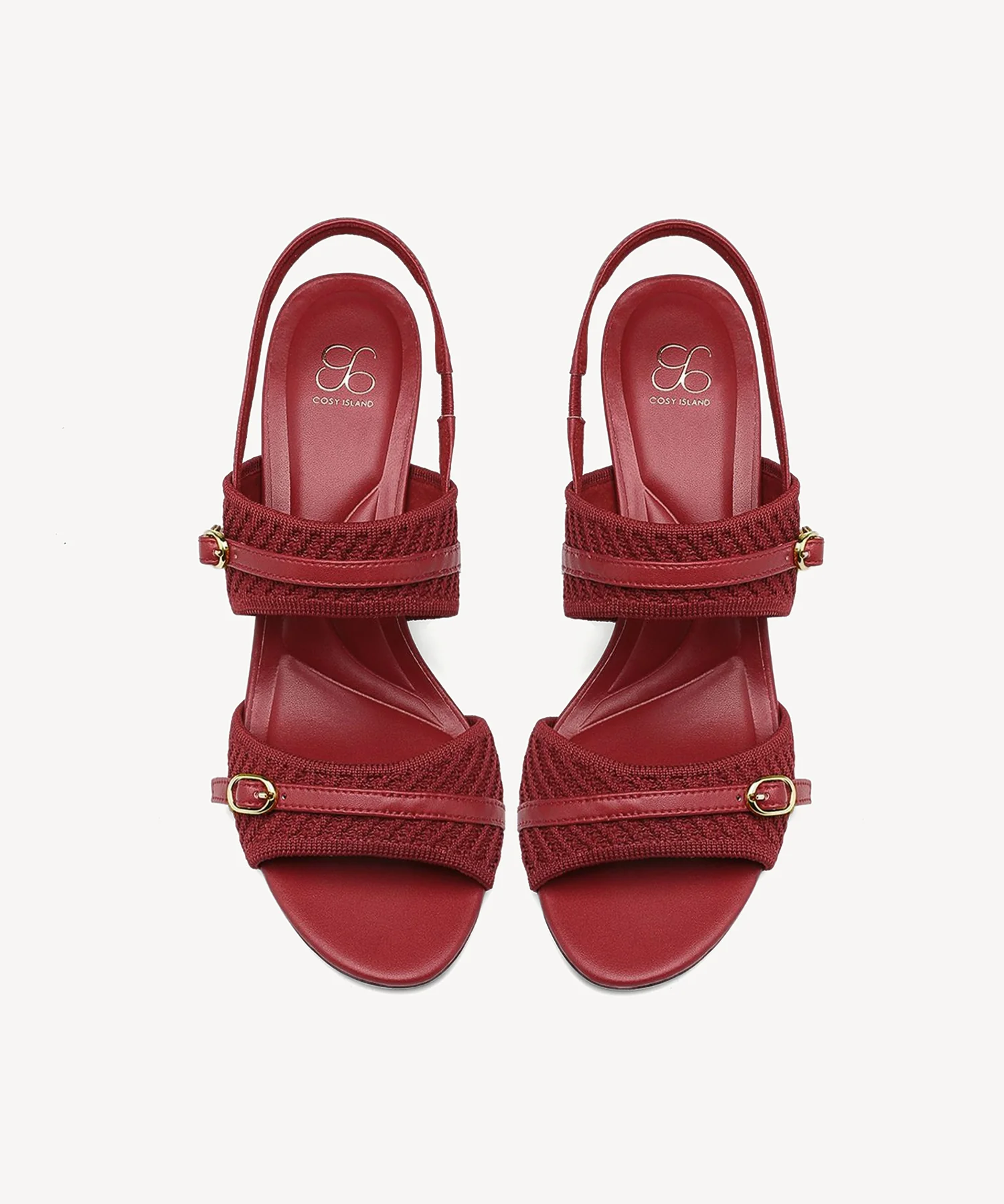 SteadyWeave Block Heeled Double Strap Sandal - Image 14