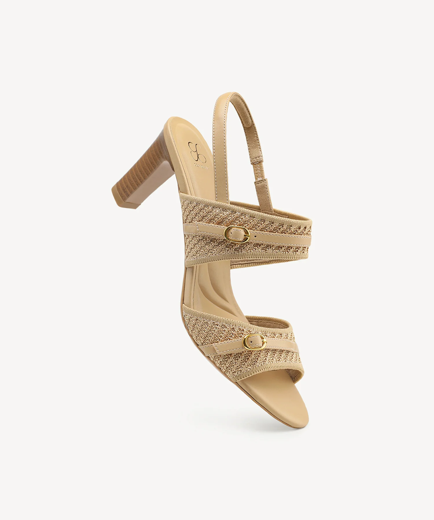SteadyWeave Block Heeled Double Strap Sandal - Image 3