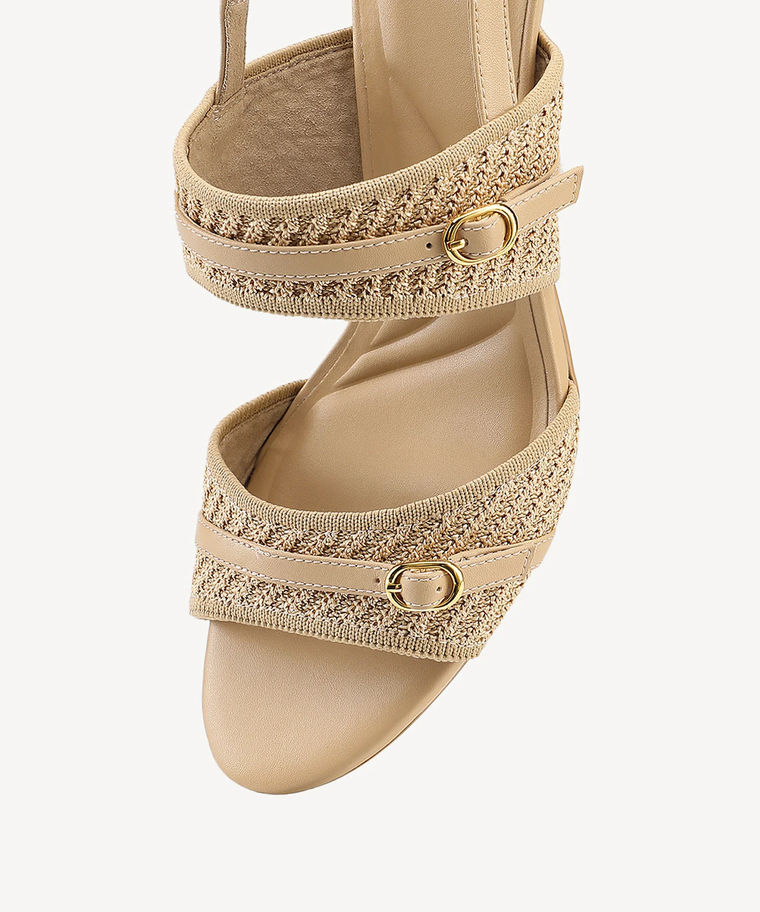SteadyWeave Block Heeled Double Strap Sandal - Image 4
