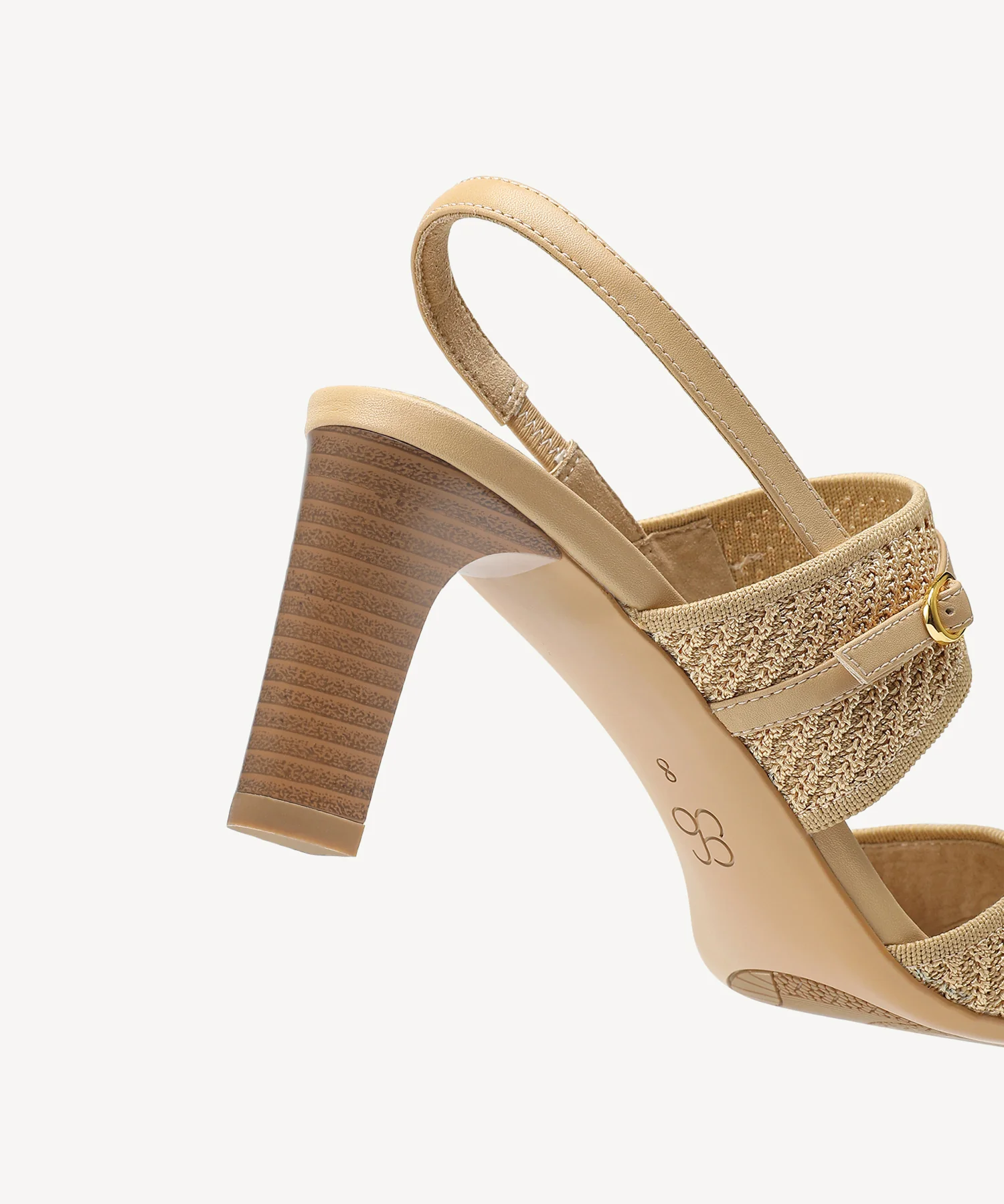 SteadyWeave Block Heeled Double Strap Sandal - Image 5