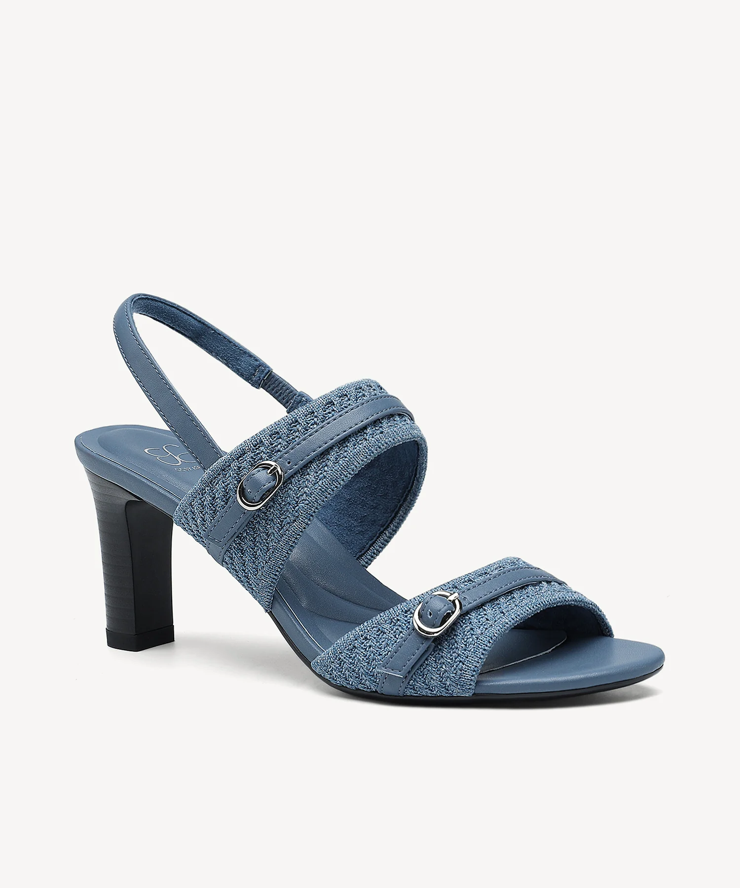 SteadyWeave Block Heeled Double Strap Sandal - Image 7