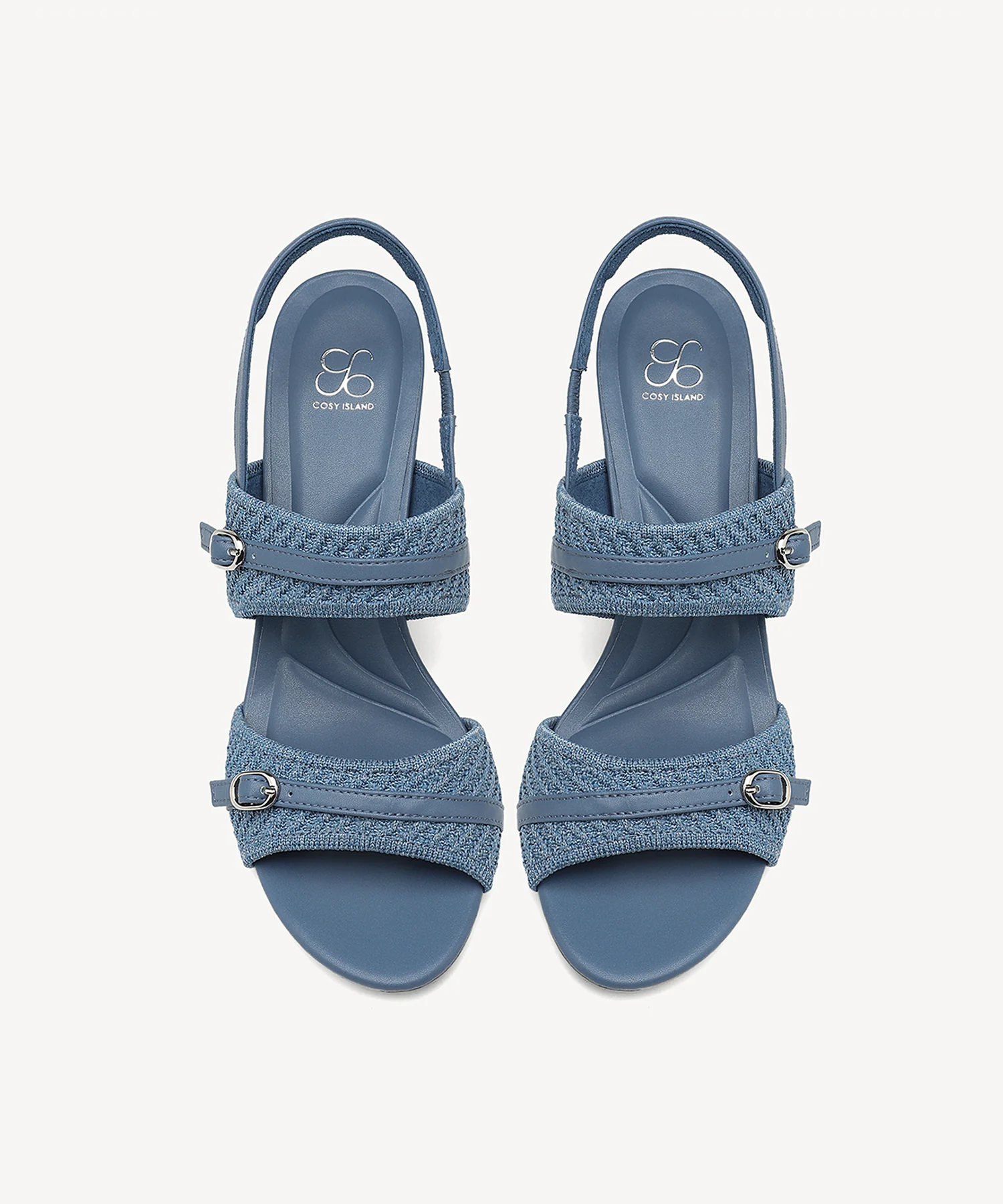 SteadyWeave Block Heeled Double Strap Sandal - Image 8