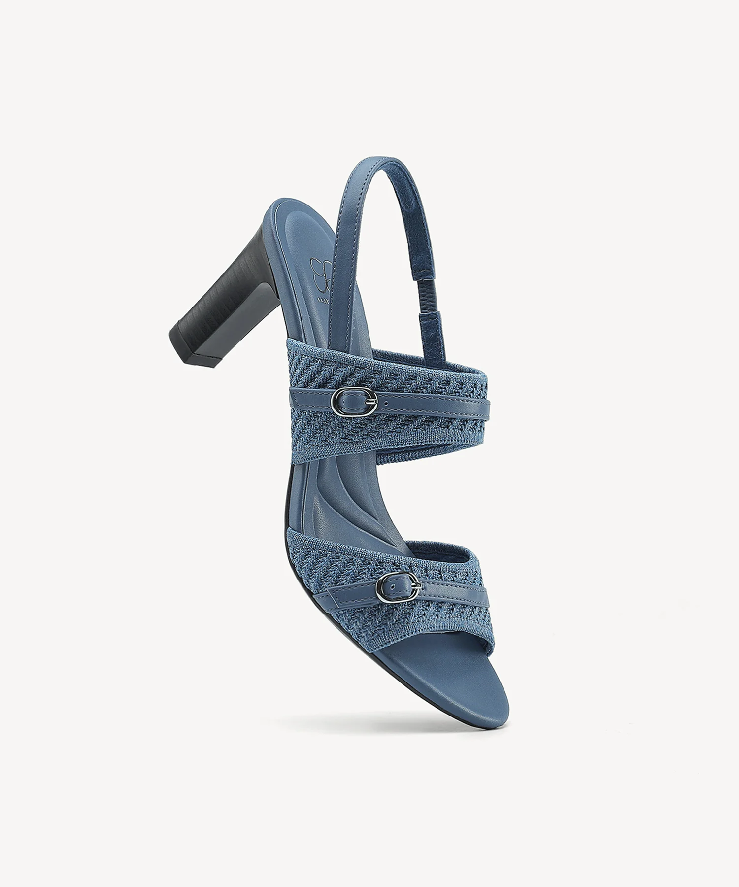 SteadyWeave Block Heeled Double Strap Sandal - Image 9