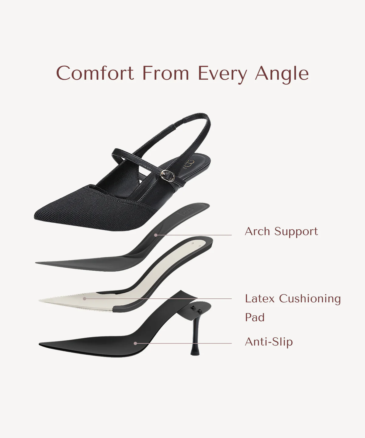 StrikeStep Elegant Stiletto Heeled Slingback - Image 31