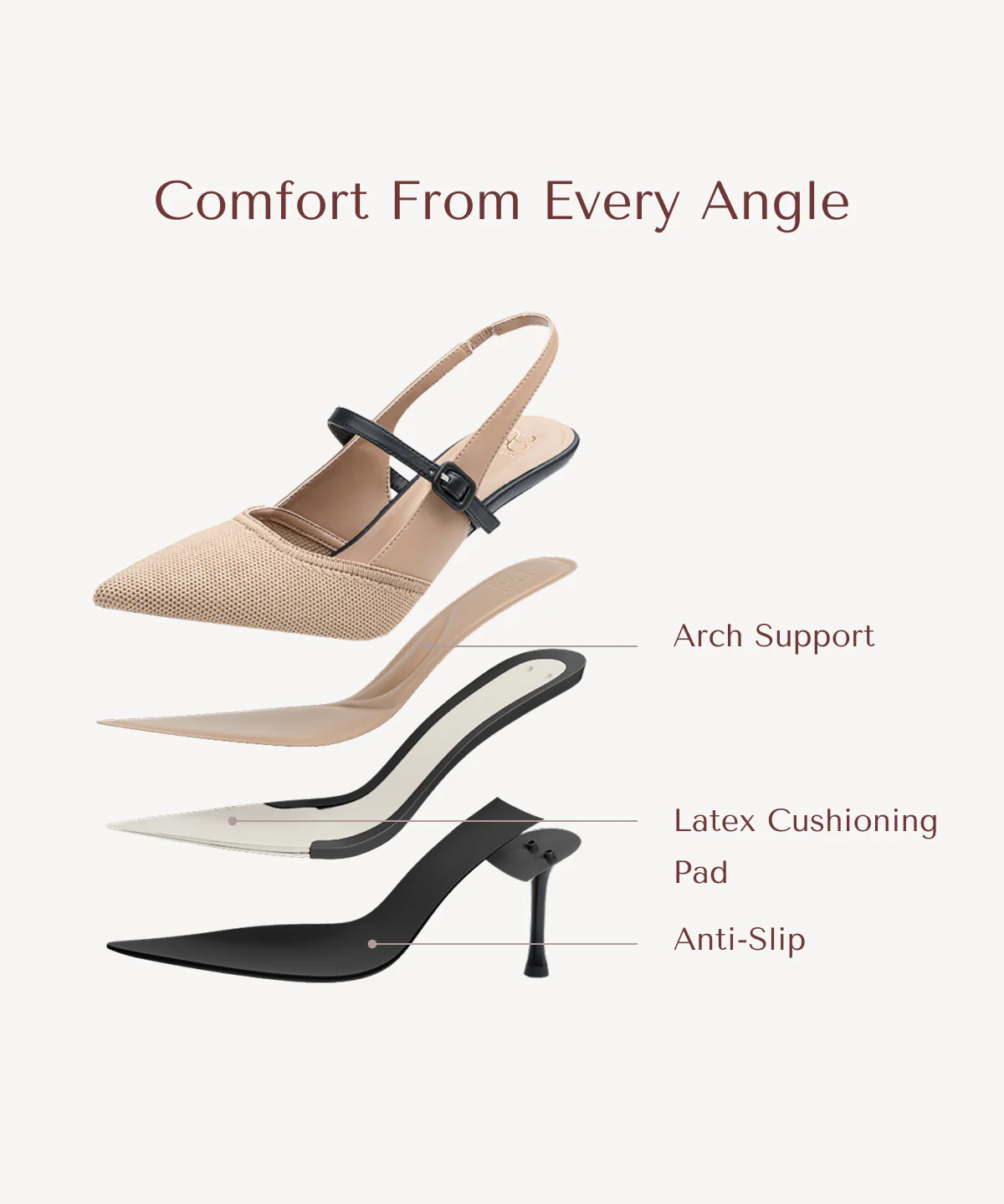 StrikeStep Elegant Stiletto Heeled Slingback - Image 10
