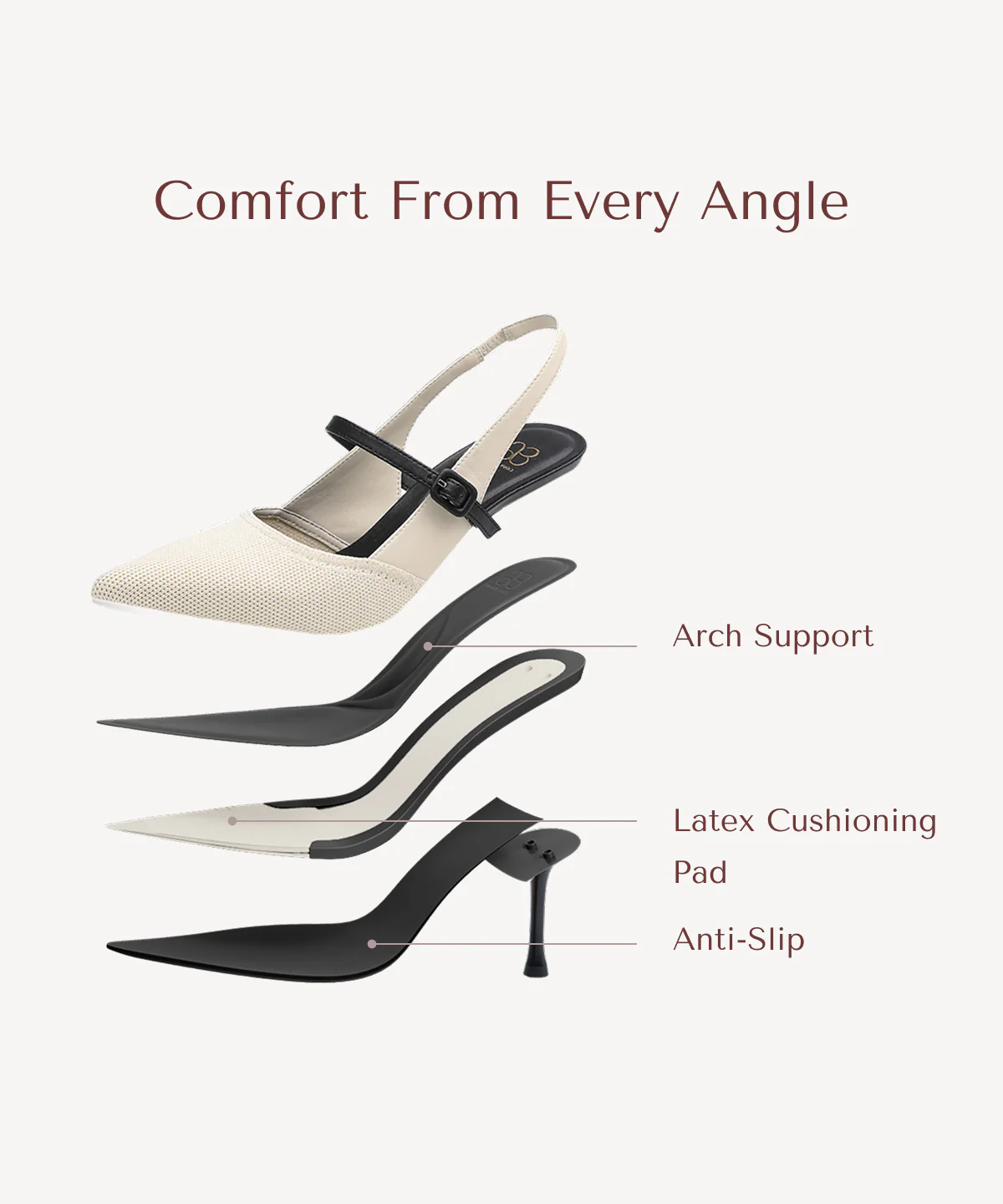 StrikeStep Elegant Stiletto Heeled Slingback - Image 38