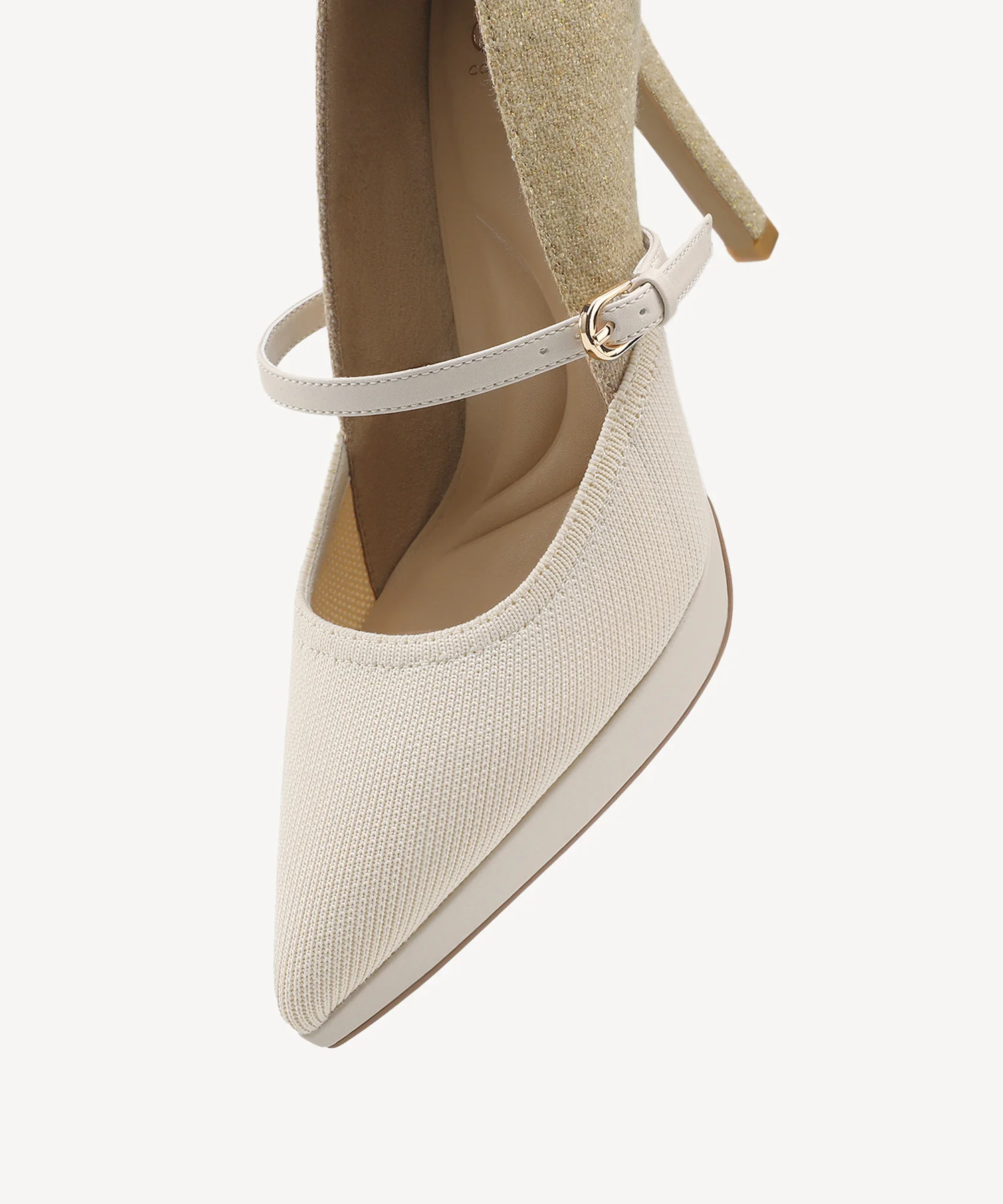StyleFlex Duet Pointed Toe Heeled Platform Pump - Image 4
