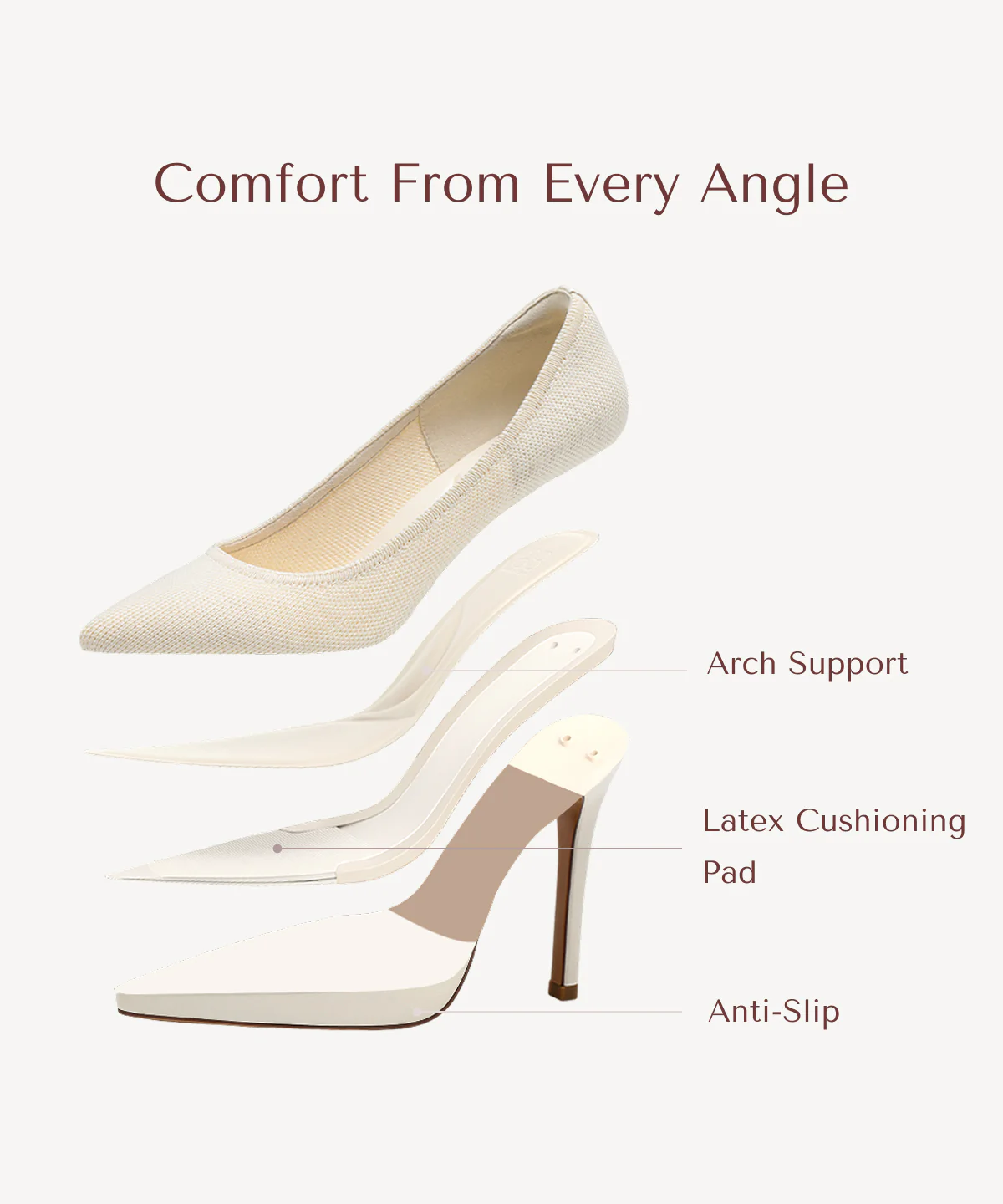 StyleFlex Pointed Toe Heeled Platform Pump - Image 74