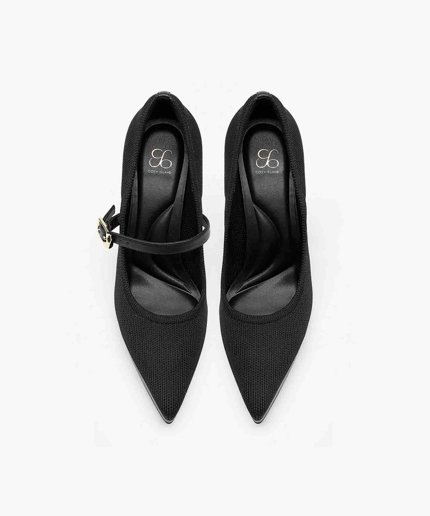 StyleFlex Pointed Toe Heeled Platform Pump - Image 9
