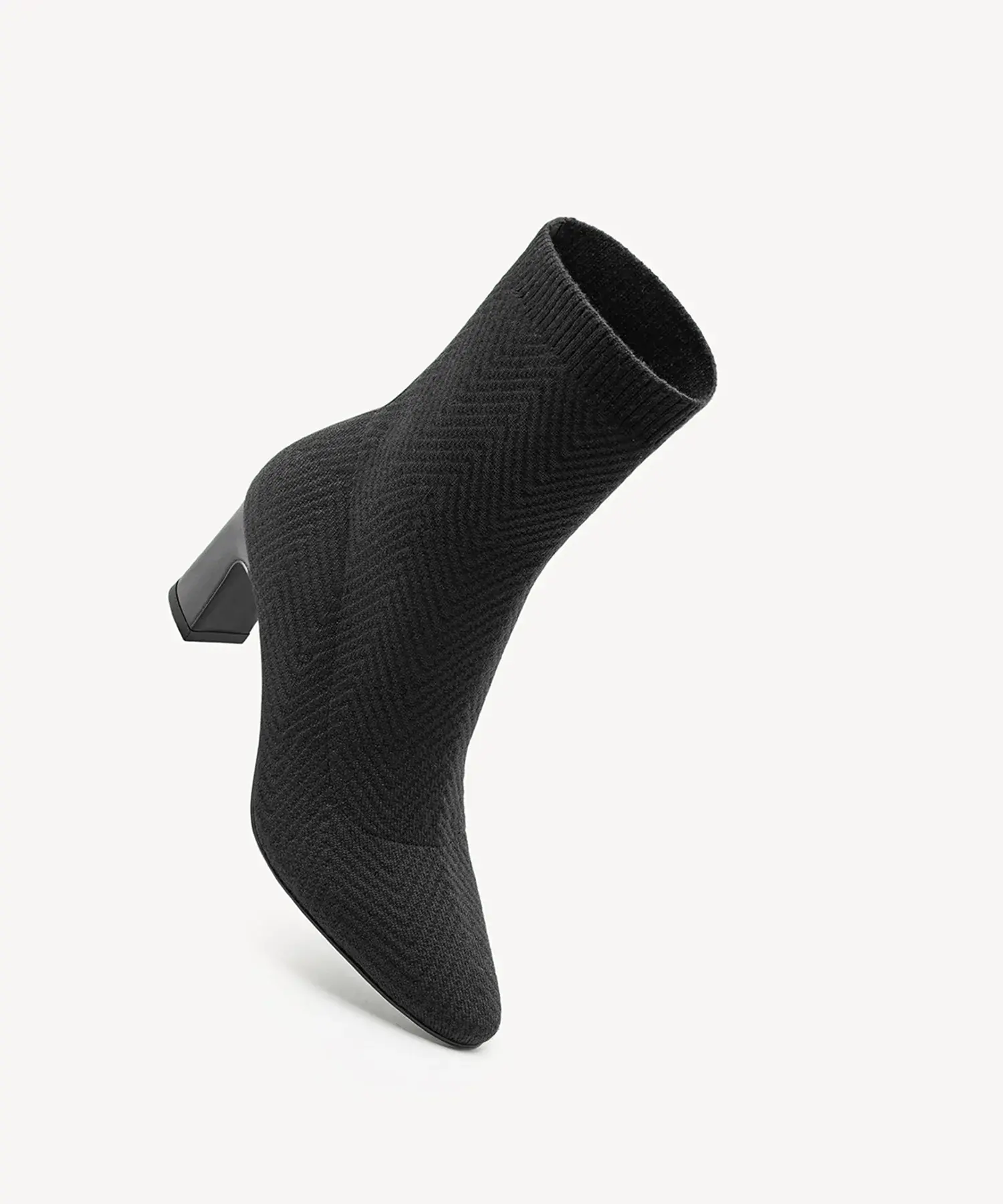 ThermoGrace Pointed Toe Block Heeled Ankle Boot - Image 3