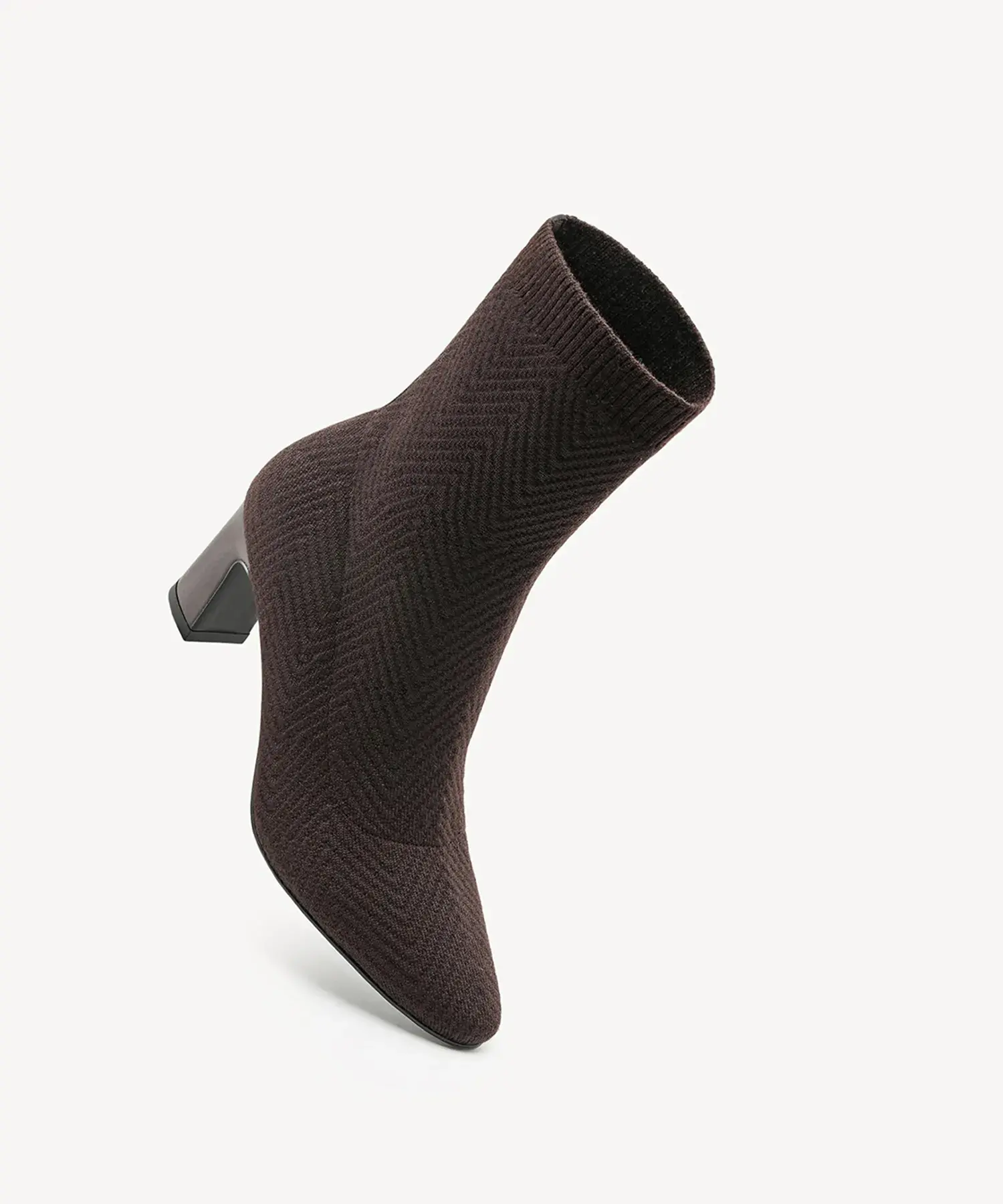 ThermoGrace Pointed Toe Block Heeled Ankle Boot - Image 9