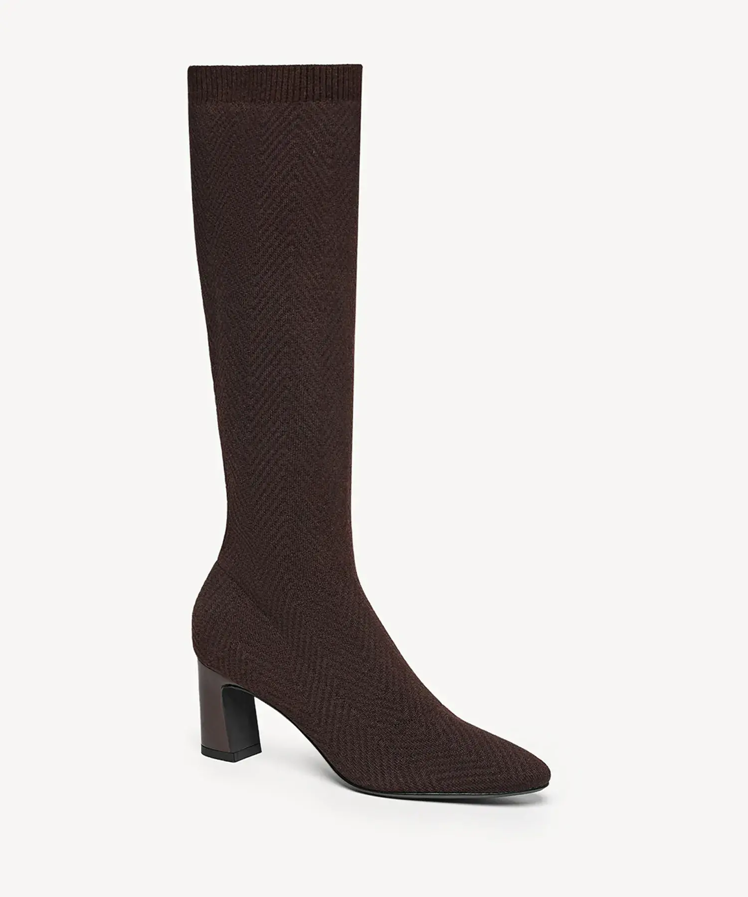 ThermoGrace Pointed Toe Block Heeled High Boot - Image 13
