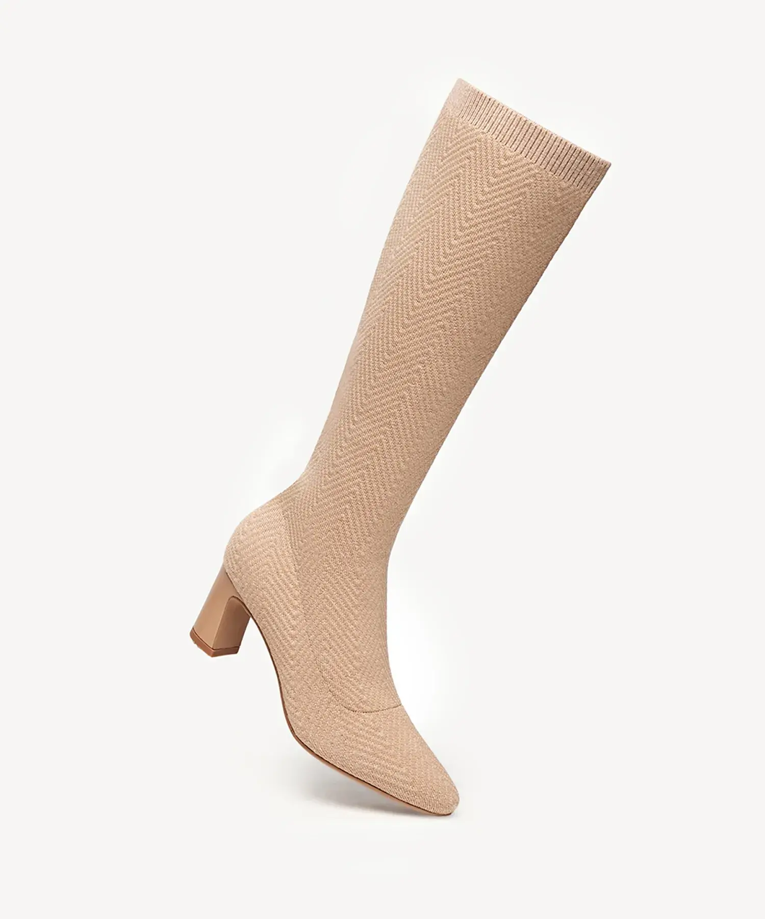 ThermoGrace Pointed Toe Block Heeled High Boot - Image 3