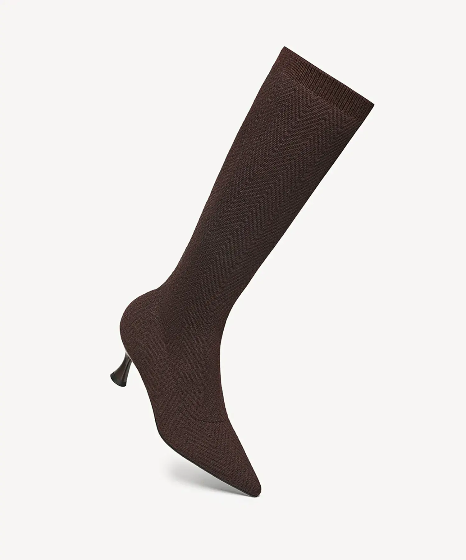 ThermoGrace Pointed Toe Heeled High Boot - Image 9