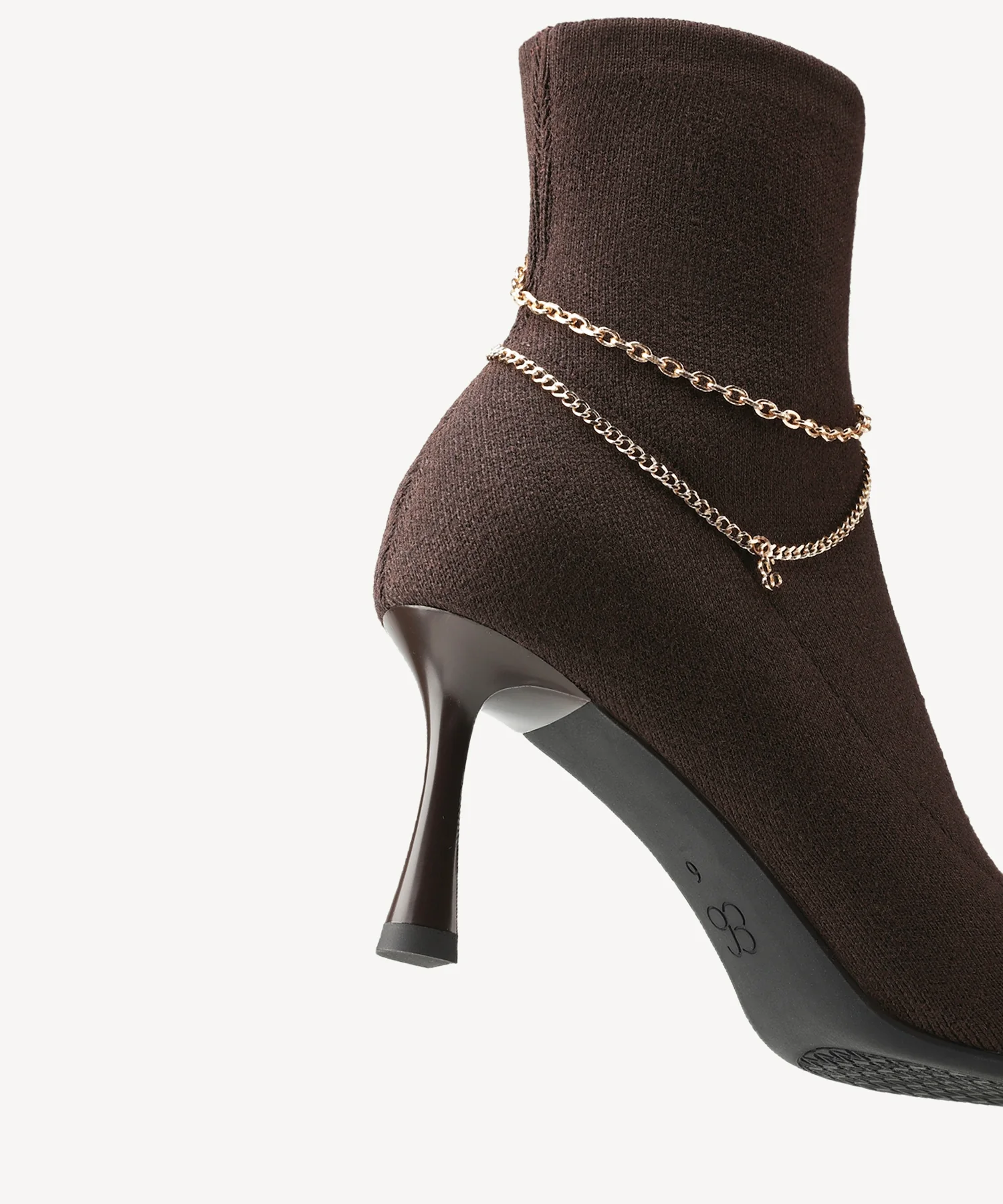 Trendy Chain Luxe Pointed Toe Ankle Boot - Image 5