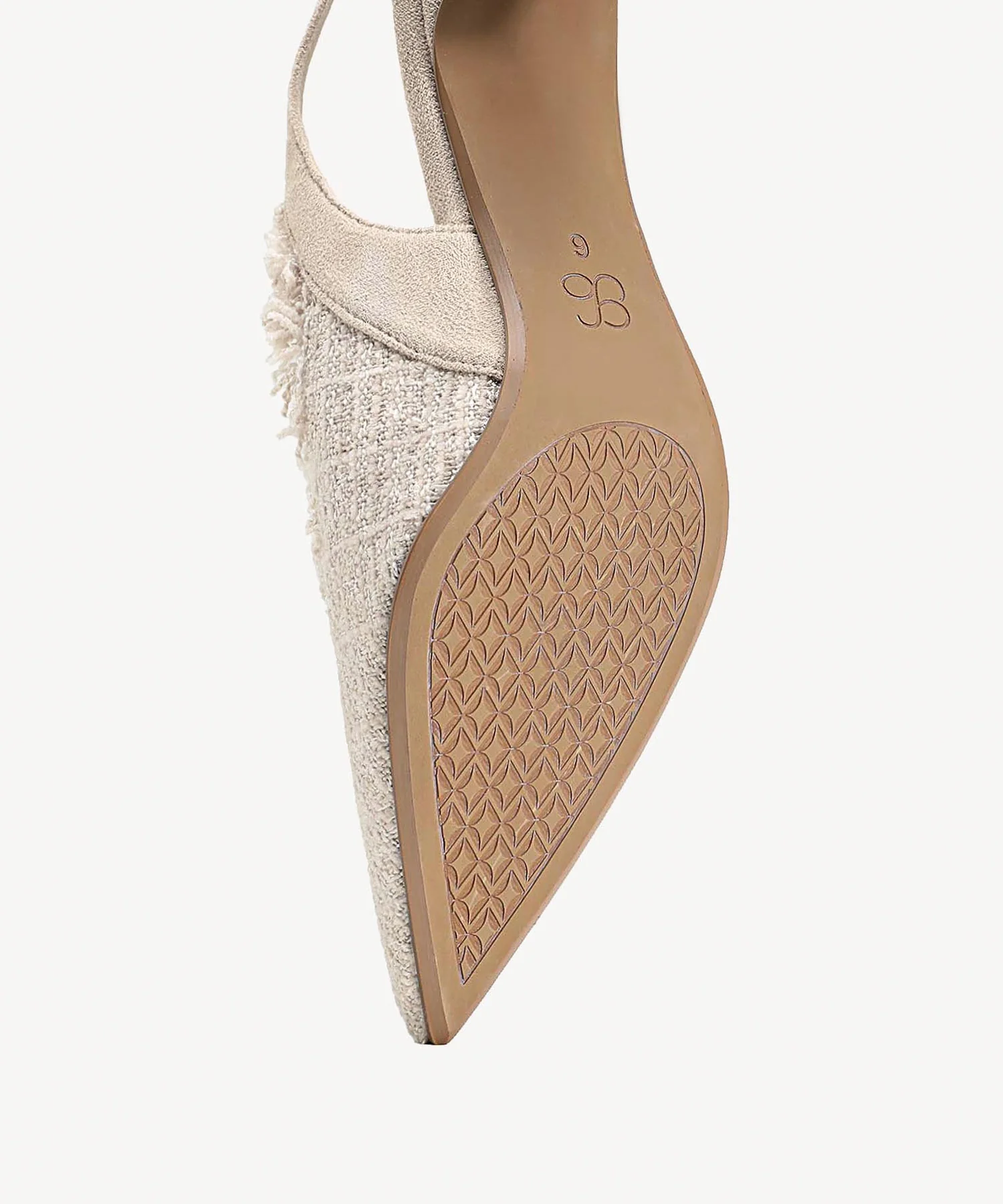 TweedChloe Pointed Toe Block Heeled Slingback - Image 12