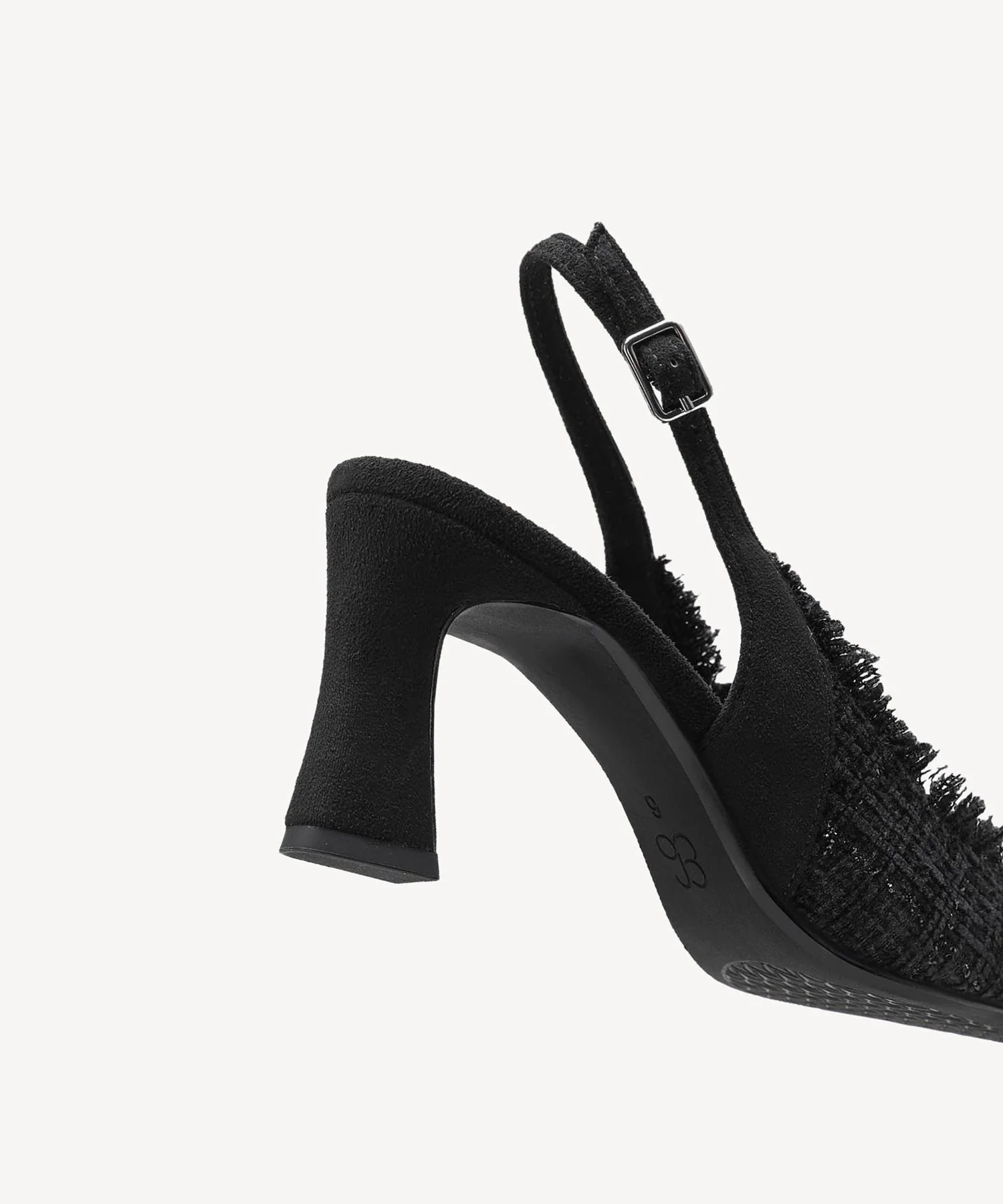 TweedChloe Pointed Toe Block Heeled Slingback - Image 17