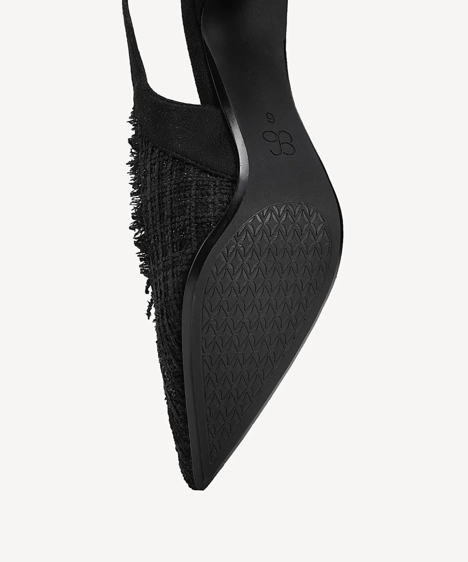 TweedChloe Pointed Toe Block Heeled Slingback - Image 18