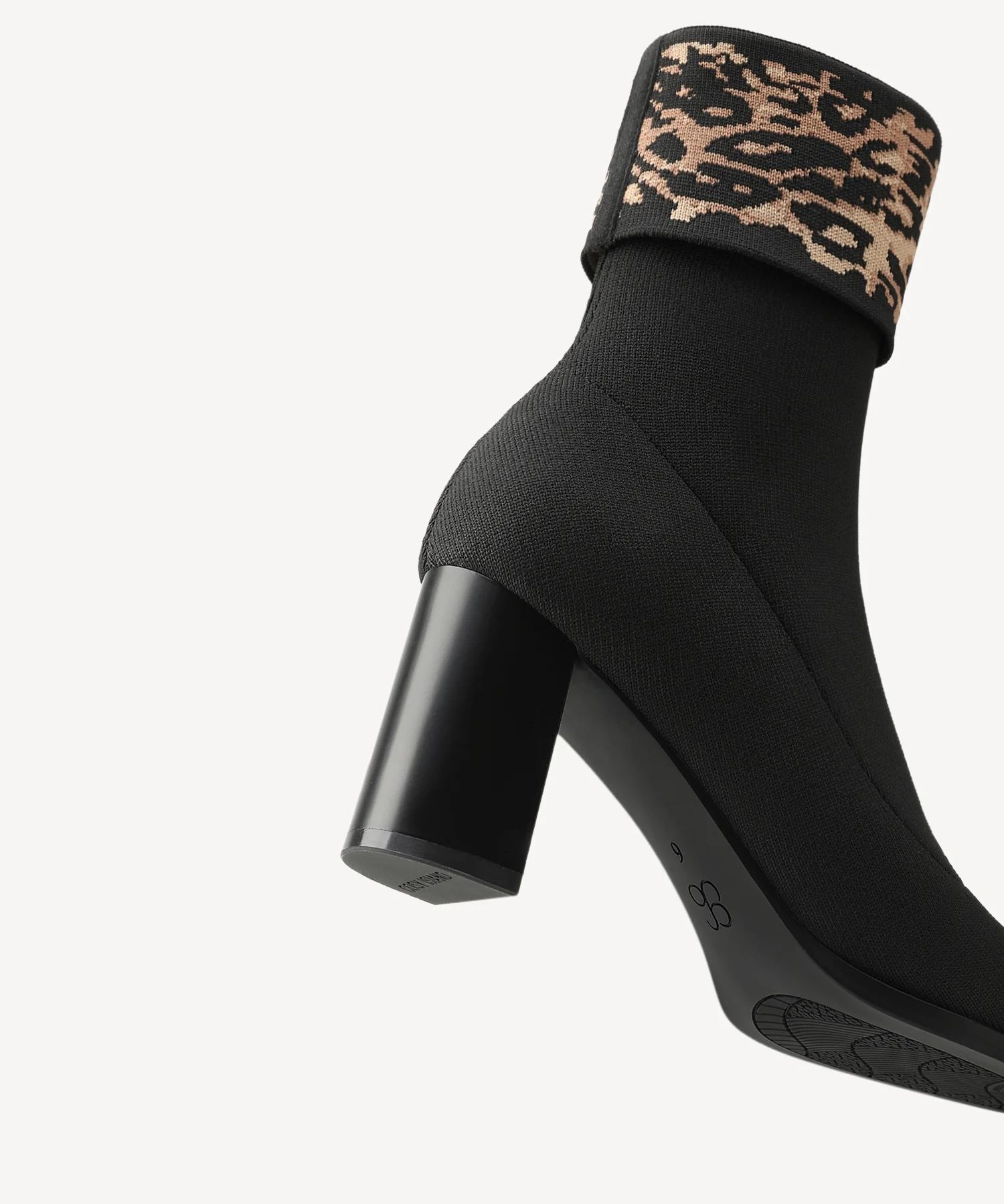 UrbanCuff Square Toe Block Heeled Ankle Boot - Image 5