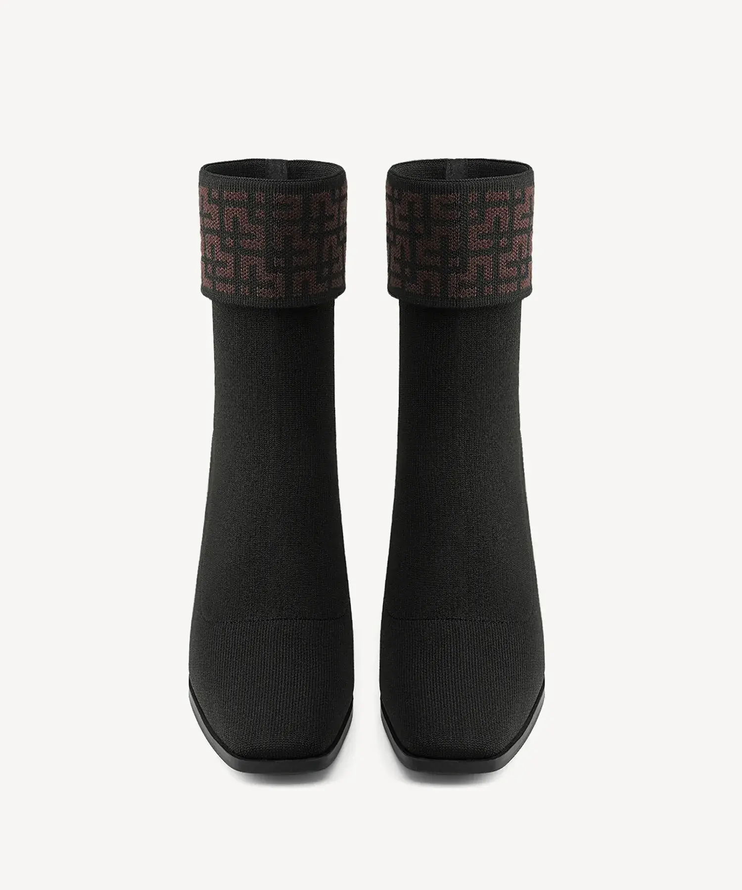 UrbanCuff Square Toe Block Heeled Ankle Boot - Image 8